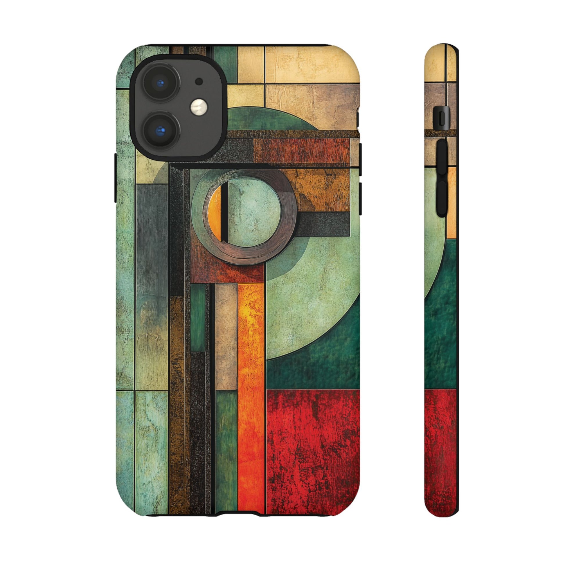 Natural Prairie Style Frank Lloyd Wright Usonian Phone Case Geometric  Art Deco Marble Gold 13 14 15 16 iPhone Pro Max Galaxy Pixel