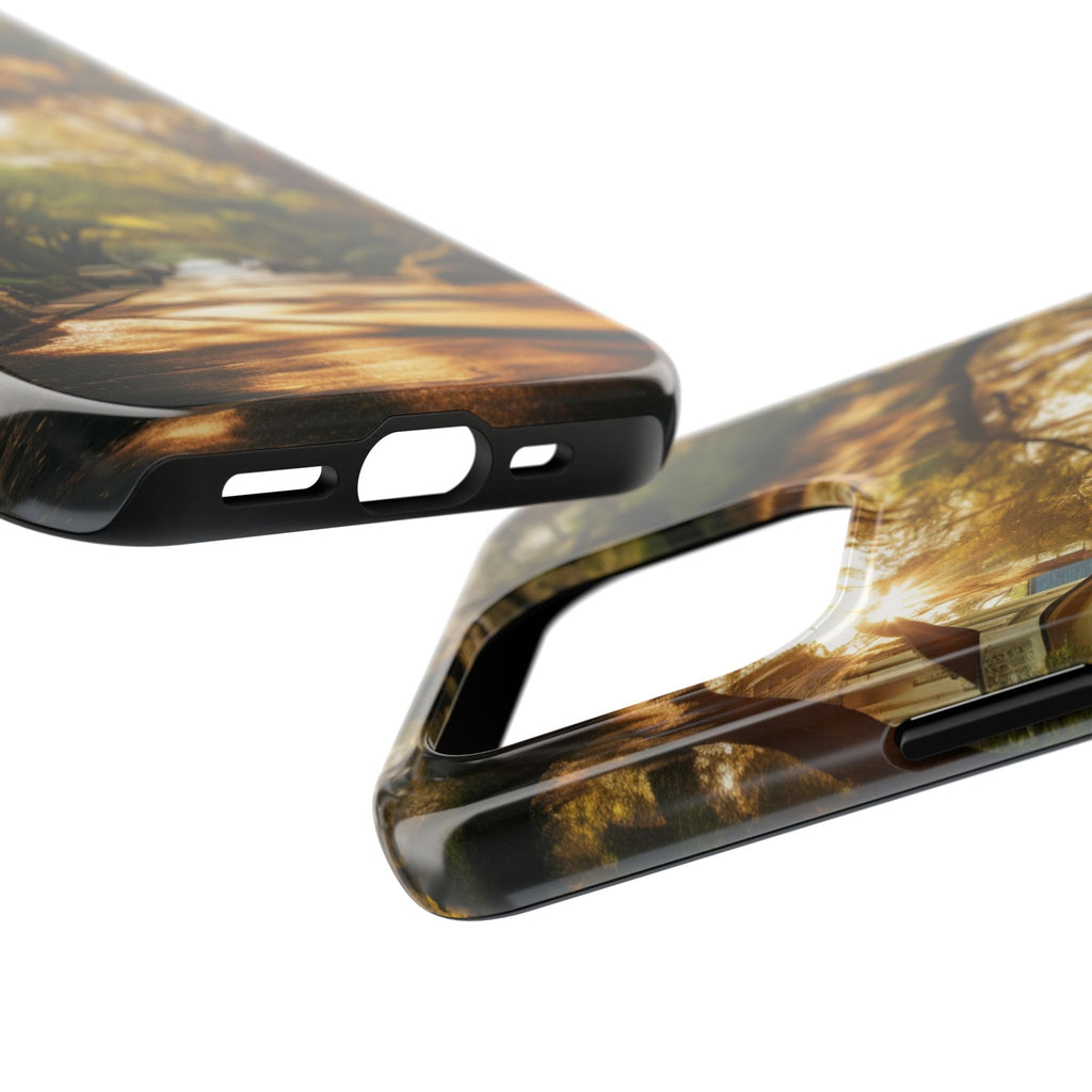 Historic Savannah Georgia Street Scene Phone Case - Unique Protective Cover for iPhone Models, Perfect Souvenir or Gift