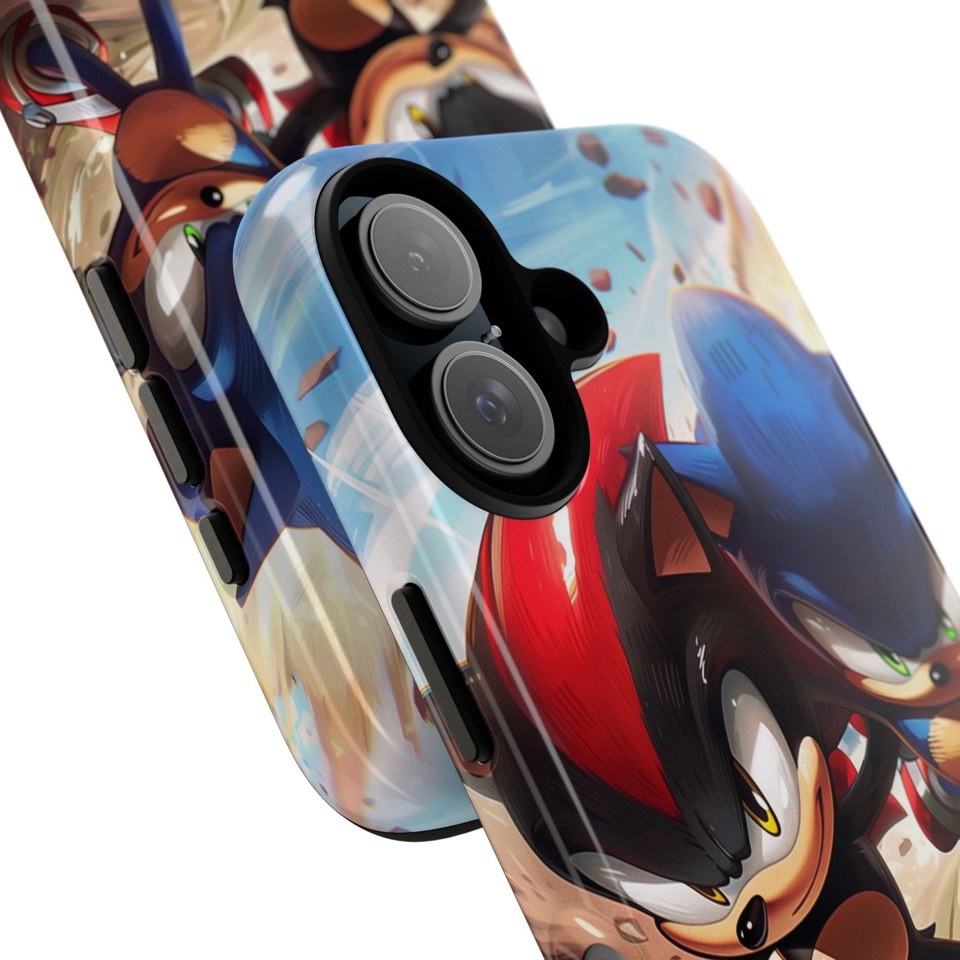 Sonic and Shadow Phone Case, Sonic and Shadow, Tough Android Case, Fun Video Game Phone Case, Retro Game Case, SEGA Video Game Android Case