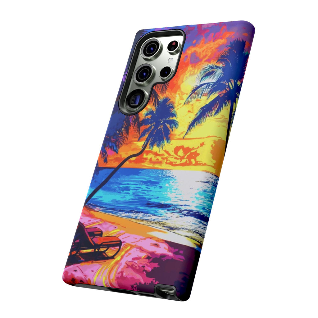 Sunset Bliss: Lisa Frank Style Android Phone Case