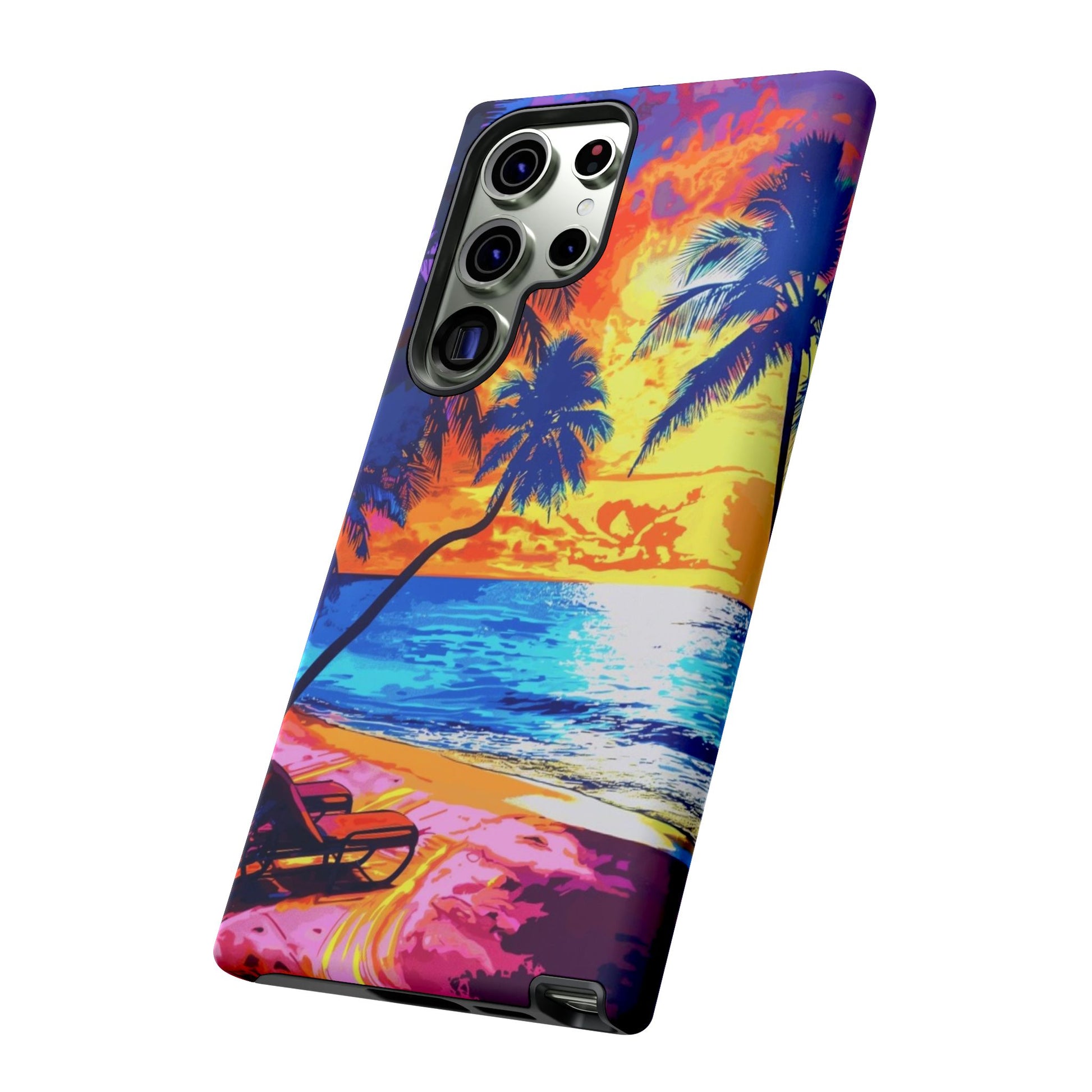 Sunset Bliss: Lisa Frank Style Android Phone Case
