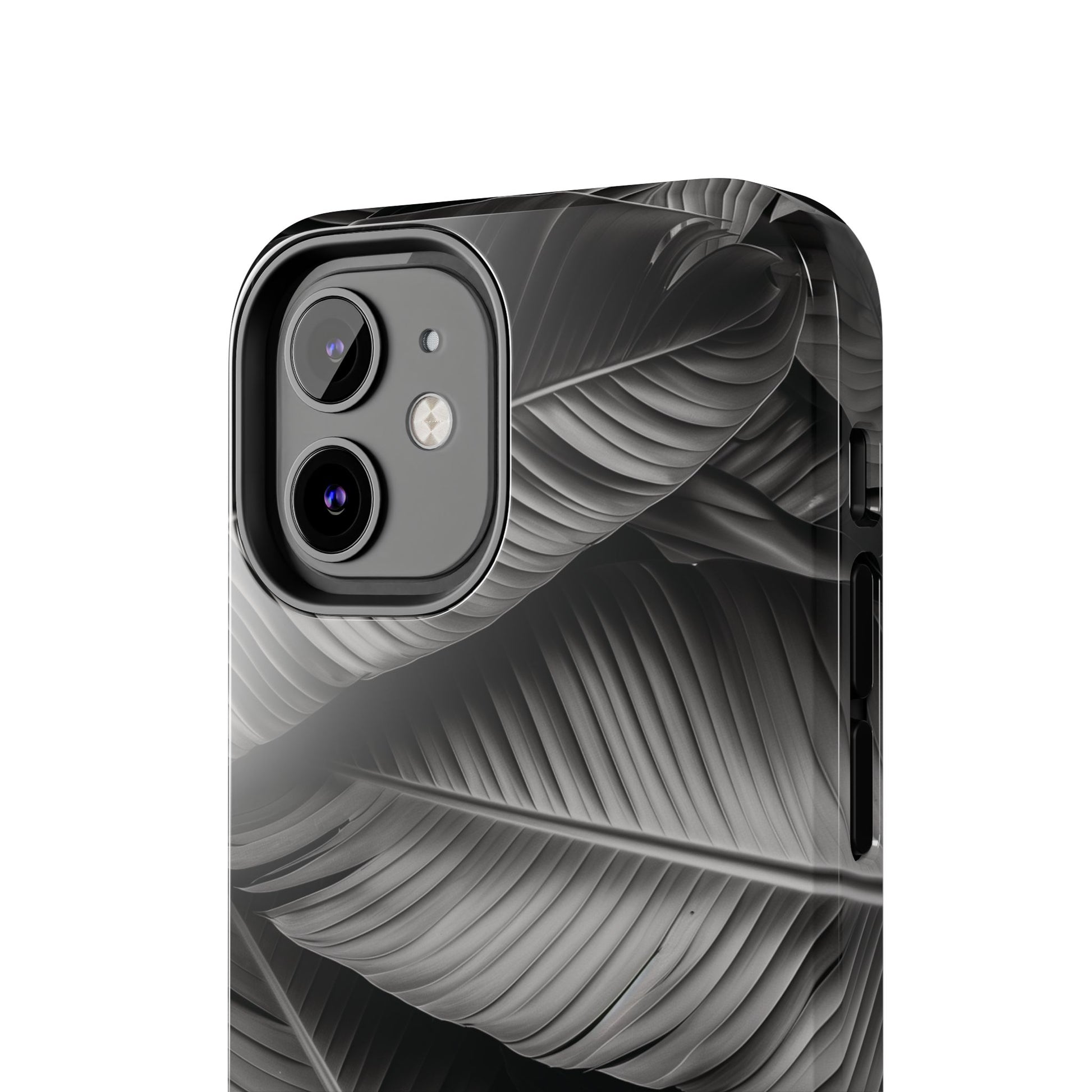 Custom Palm Leaf Phone Case, Palm Tree Phone Case, Tropical Leaf Design, Summer iPhone Cover, Black and White iPhone Case, iPhone 15 Pro Max
