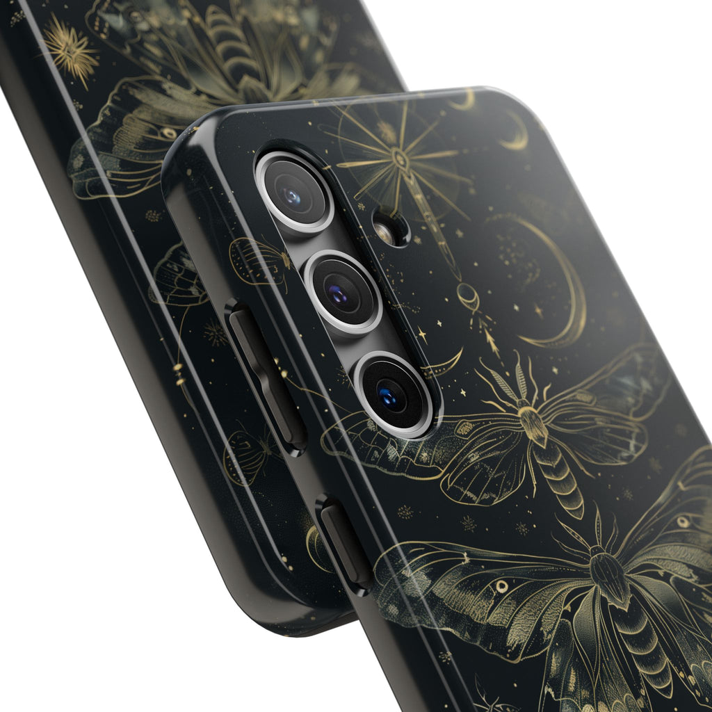C Dark Academia Mystical Phone Case, Mystical Moth Phone Case, Vintage Magic Witchcraft iPhone Cover, Esoteric Nature Art, iPhone 15 Pro Max