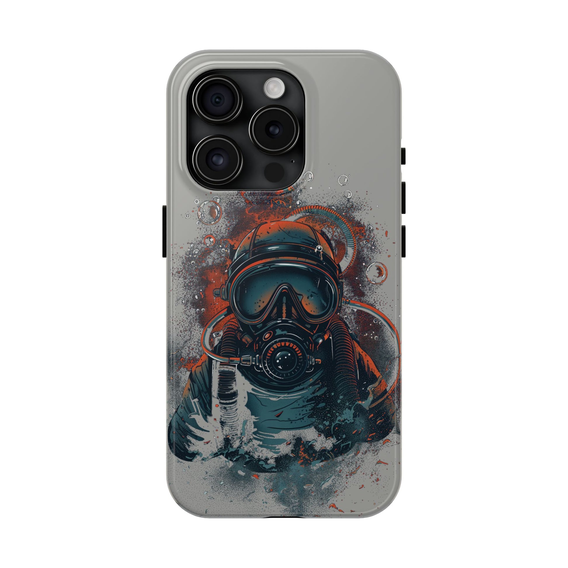 Light Custom iPhone Case, Personalized Phone Case, SCUBA Phone Case, SCUBA Diver Case, Custom Diver Phone Case, Gift for SCUBA Diver