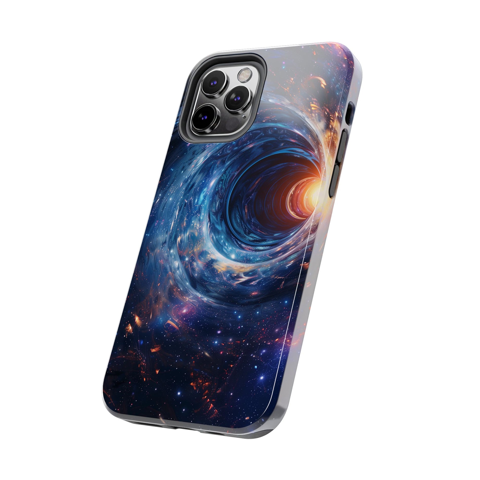Sliders Inspired Iphone case - Space Wormholes Phone Case - Cosmic Galaxy Cover with Futuristic Wormhole Design - Sci-Fi iphone Case