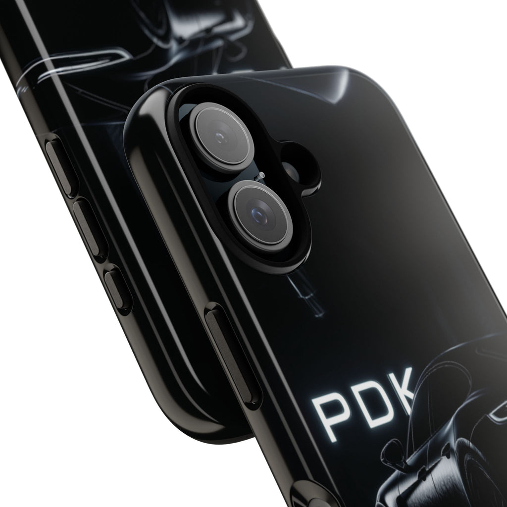 German Super Sports Car Phone Case Car Lover Gift Inspired Neon Sign Font iPhone 13 14 15 16 Pro Max Double Clutch Granny Shifting