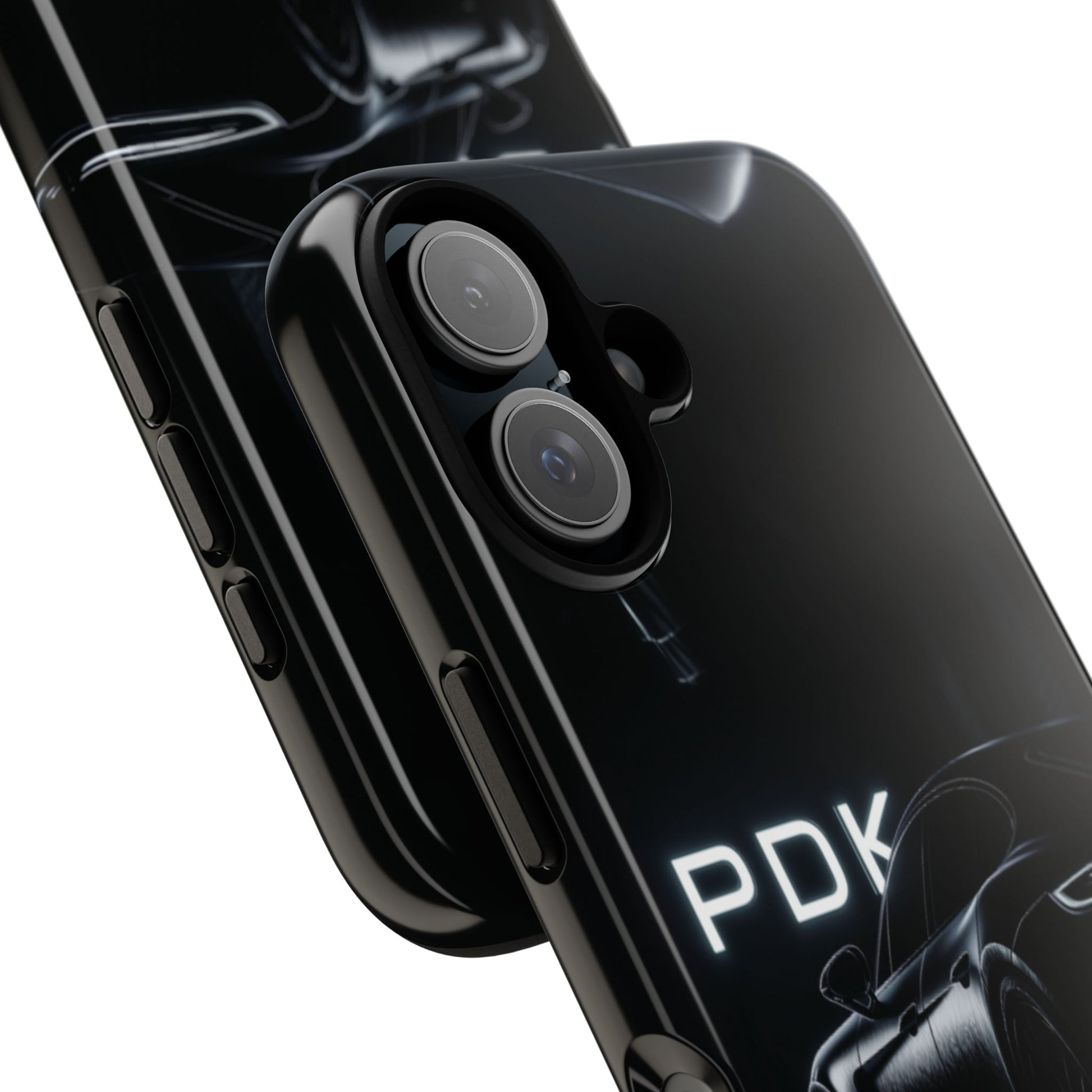 German Super Sports Car Phone Case Car Lover Gift Inspired Neon Sign Font iPhone 13 14 15 16 Pro Max Double Clutch Granny Shifting