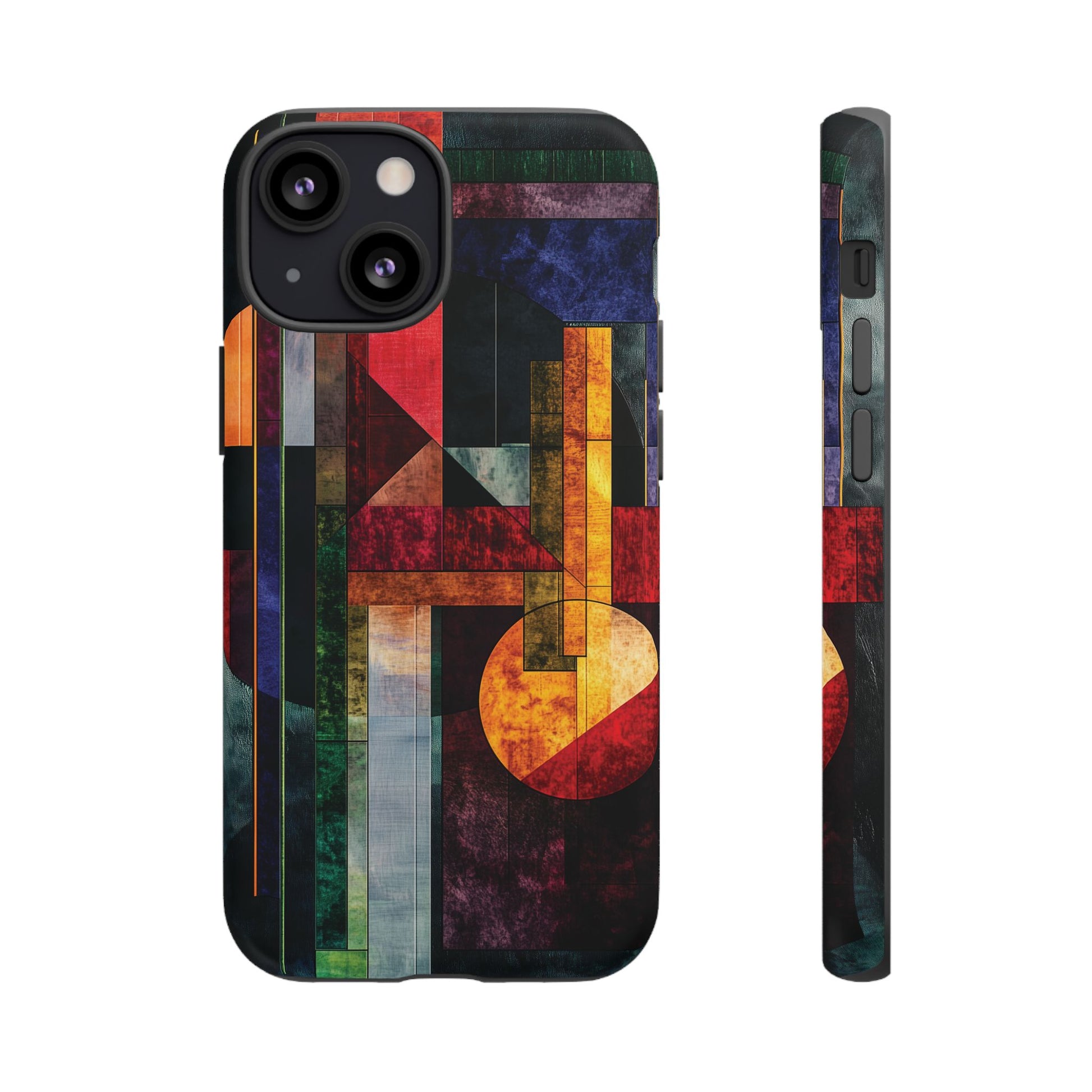 Darker Style Frank Lloyd Wright Usonian Phone Case Geometric Stained Glass Art Deco Marble Gold 13 14 15 16 iPhone Pro Max Galaxy Pixel