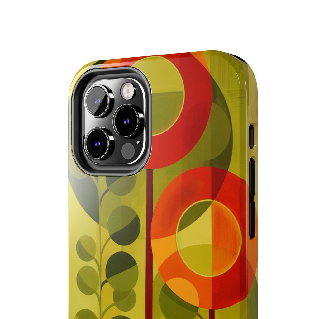 Atomic Flower Phone Case, Mid-Mod Phone Case, Artwork iPhone Case, Unique Floral Pattern Phone Case, Art Deco, Minimalist, Tough Iphone Case