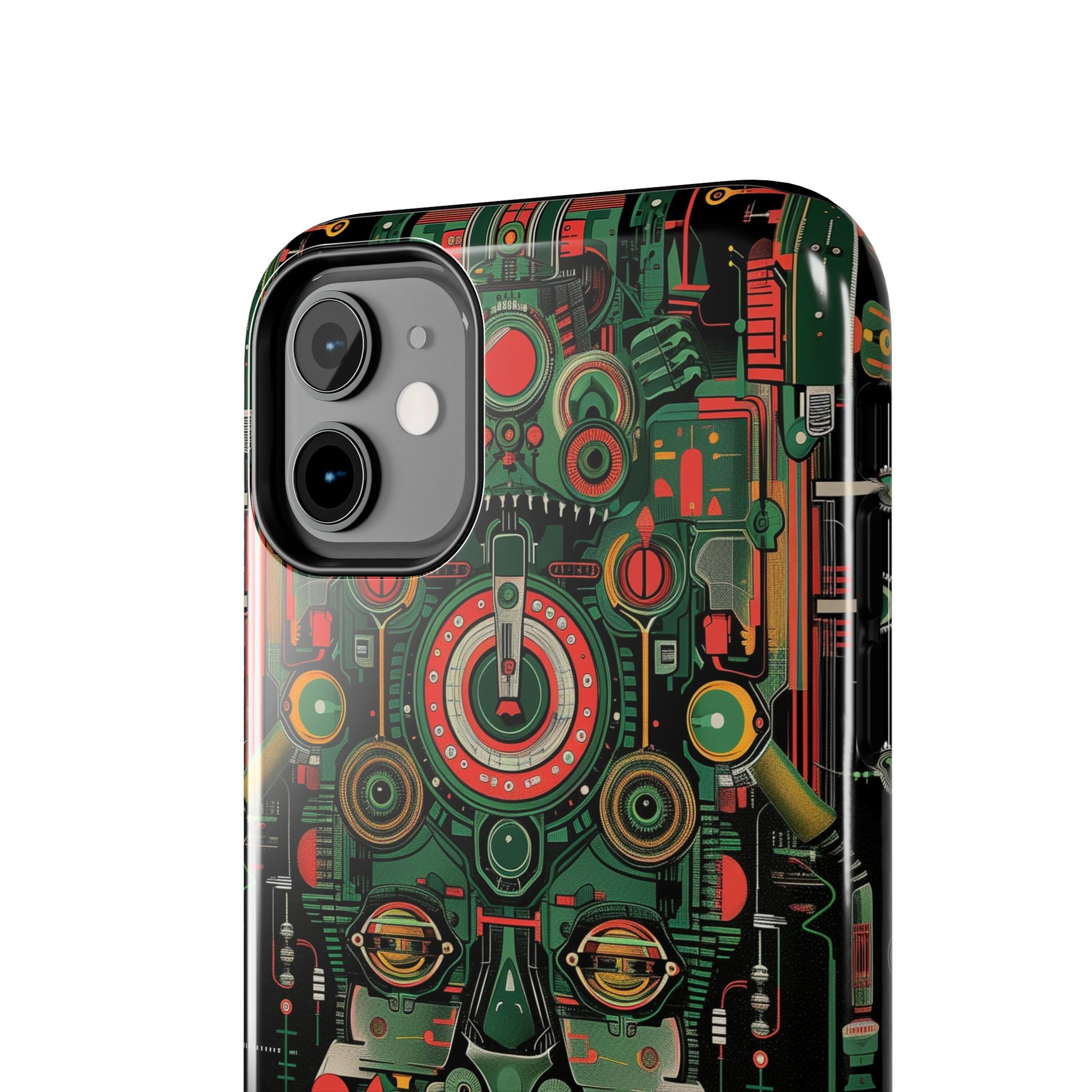 Art Deco Robot Head iPhone Case - Sci-Fi Inspired Cover - Futuristic Design - Unique Tech Accessory - Futurist Gift - Art Deco Robot
