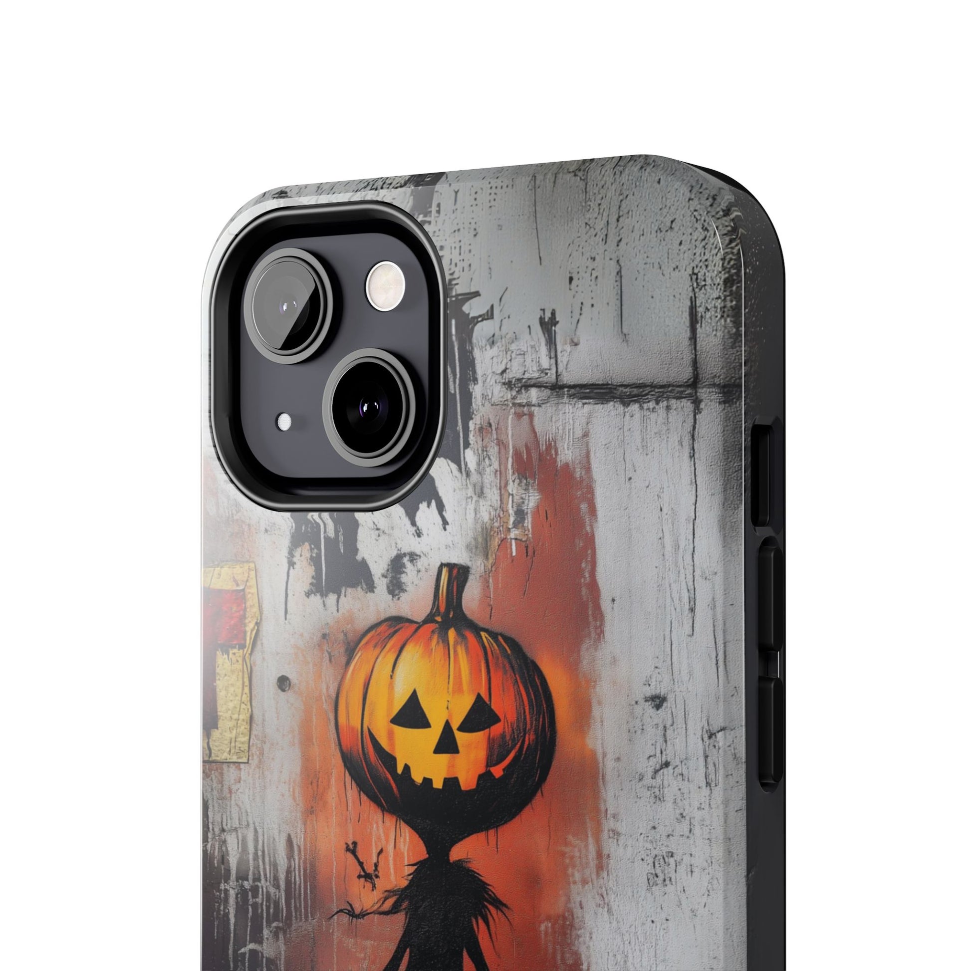 Halloween Pumpkin Wednesday Fall Artistic Gothic Dark Academia Street Art Urban Graffiti Phone Case Street iPhone 15 Pro Max Samsung Galaxy