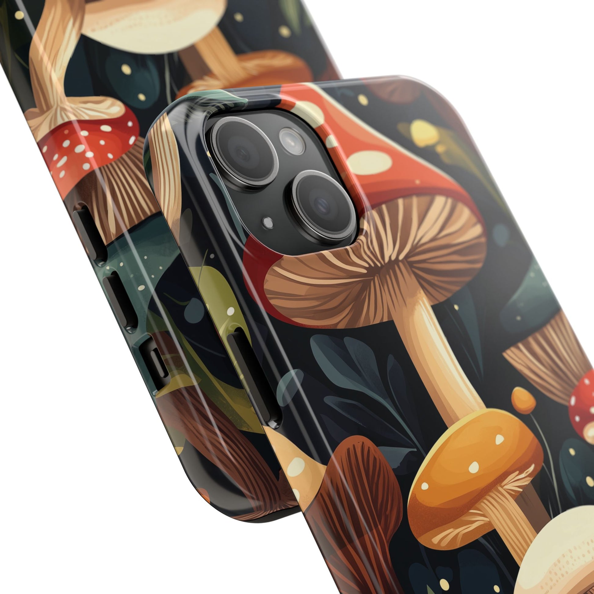 Cottagecore Mushroom Phone Case for iPhone, Fall Autumn Vibe iPhone 15 Plus, 15 Pro, Samsung Galaxy S24 Woodland Trippy Mushroom