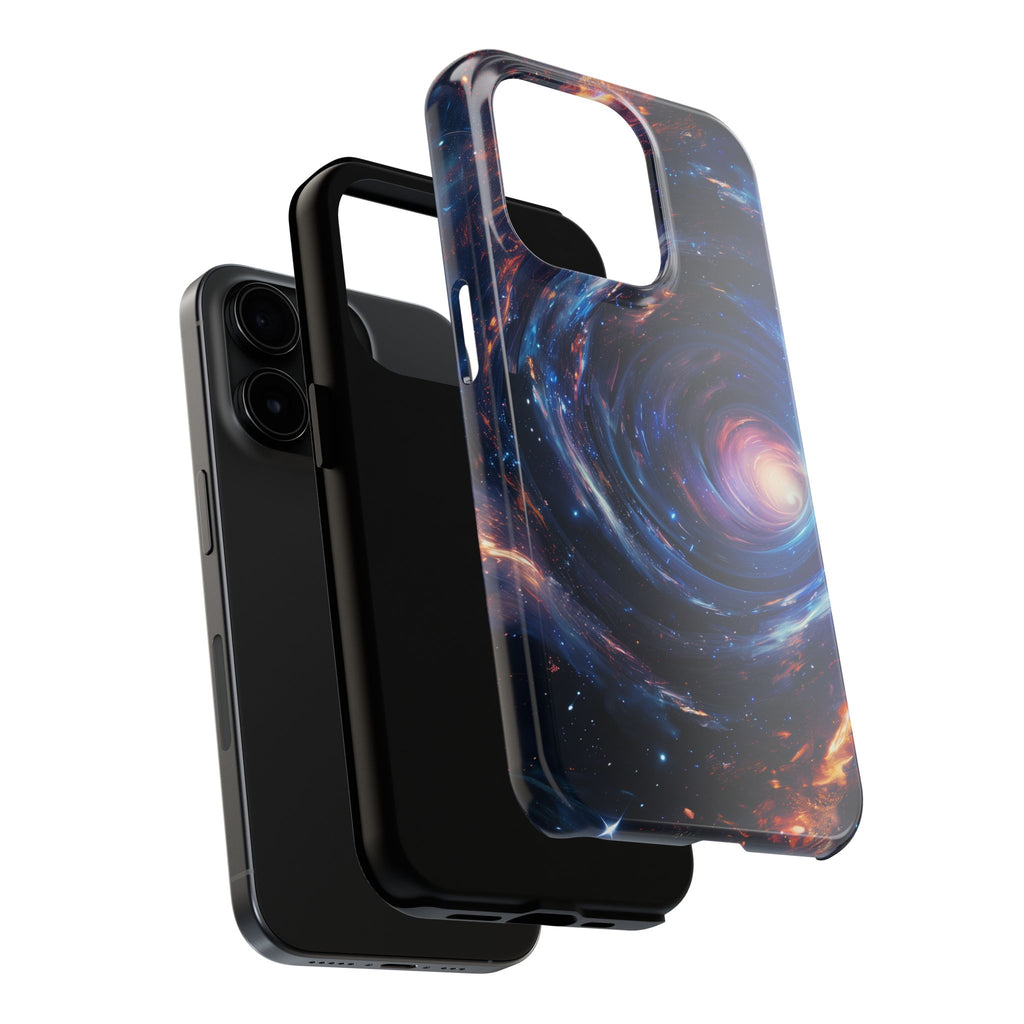 Dr Who inspired Phone Case - Space Wormholes Phone Case - Cosmic Galaxy Cover with Futuristic Wormhole Design - Sci-Fi Protective Case