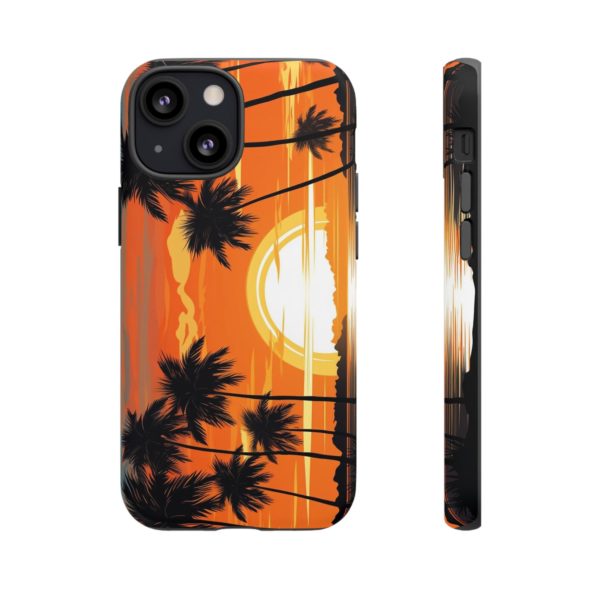 Sunset Palm Trees Tough Phone Cases for iPhone and Android