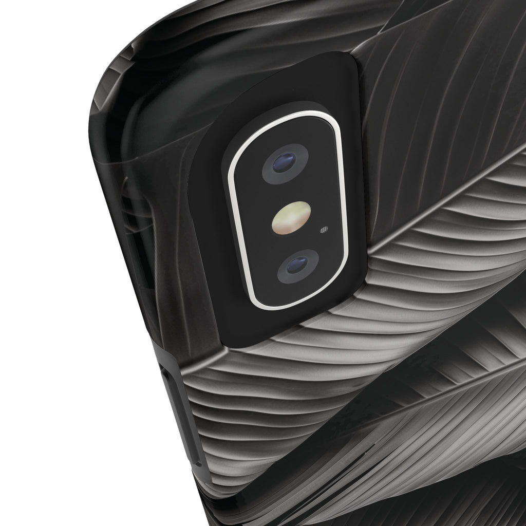 Custom Palm Leaf Phone Case, Palm Tree Phone Case, Tropical Leaf Design, Summer iPhone Cover, Black and White iPhone Case, iPhone 15 Pro Max