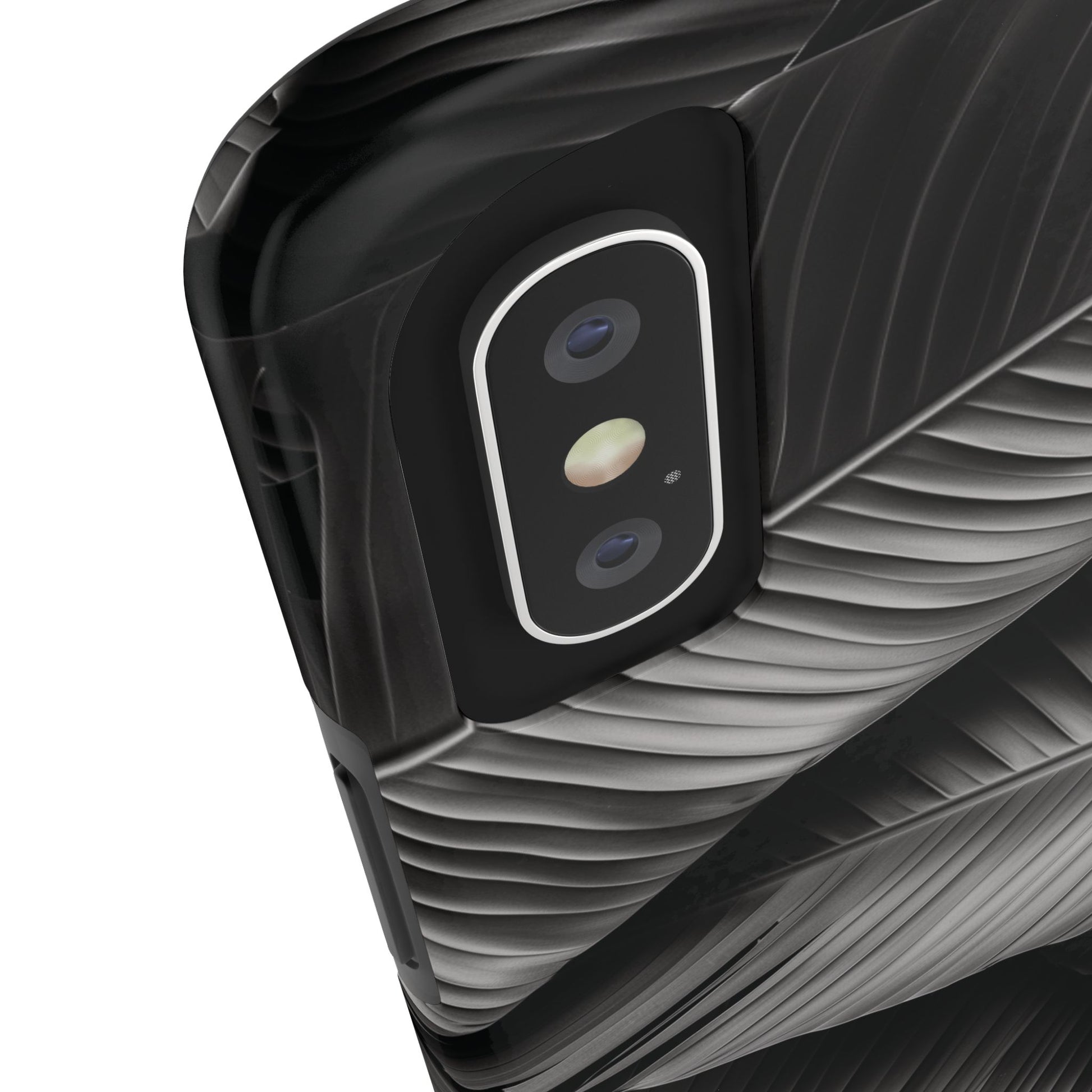 Custom Palm Leaf Phone Case, Palm Tree Phone Case, Tropical Leaf Design, Summer iPhone Cover, Black and White iPhone Case, iPhone 15 Pro Max