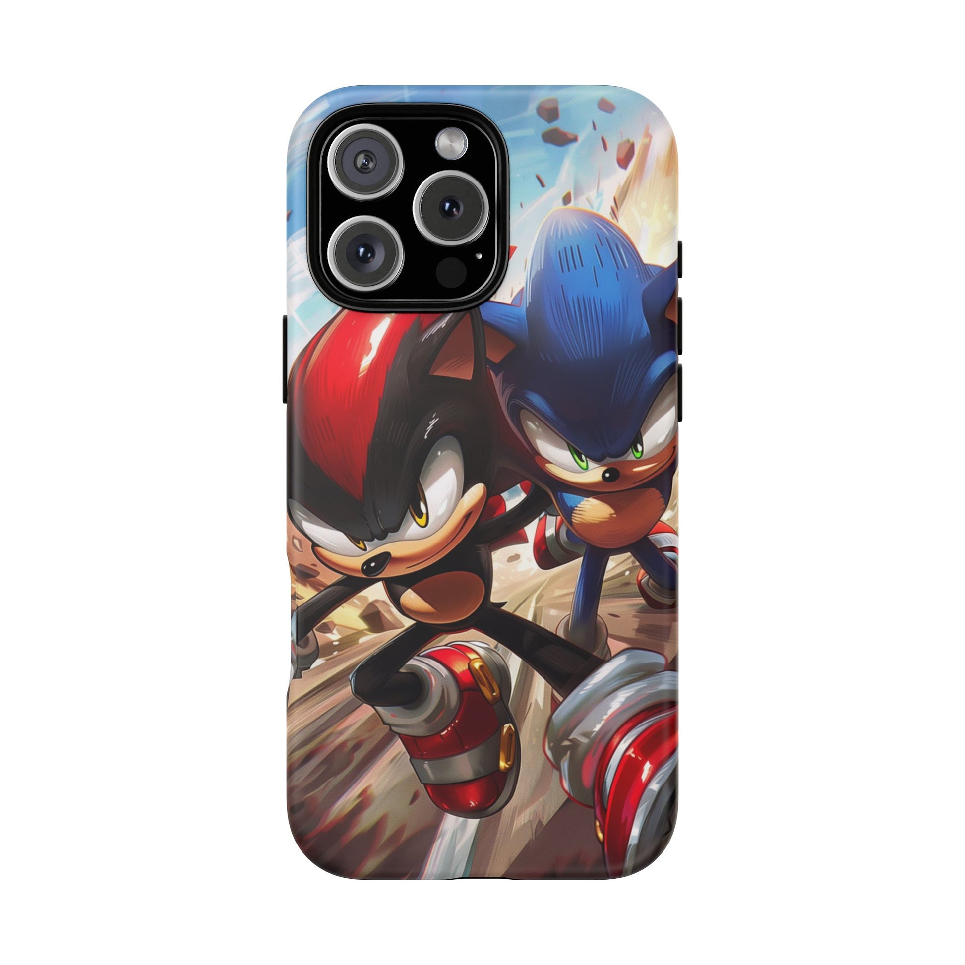 Sonic and Shadow Phone Case, Sonic and Shadow, Tough Android Case, Fun Video Game Phone Case, Retro Game Case, SEGA Video Game Android Case