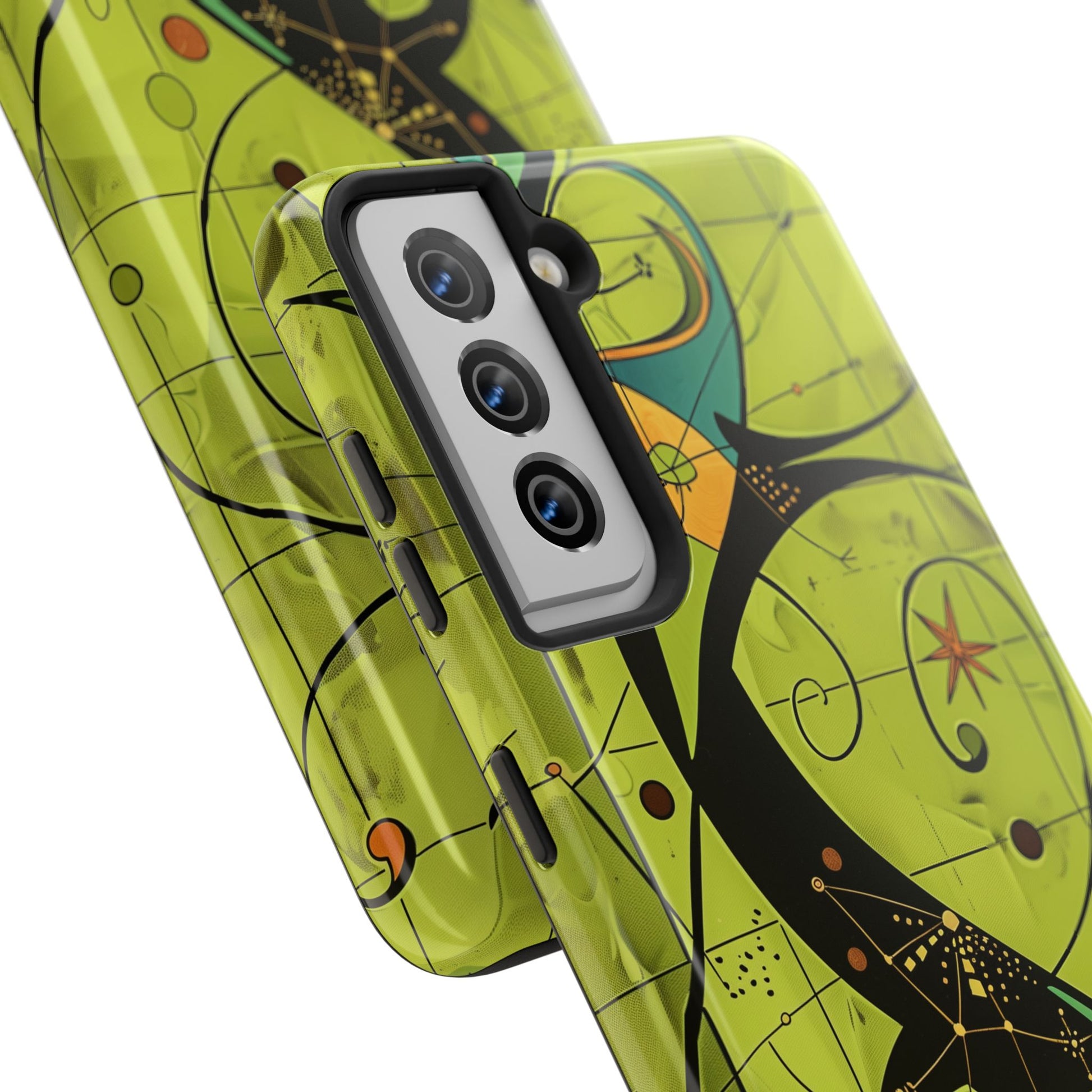 Mid Century Modern Star Design Phone Case, Earth Tone Colors, Retro Style Smartphone Cover, Vintage Phone Case, iPhone 14 Case, Apple iPhone