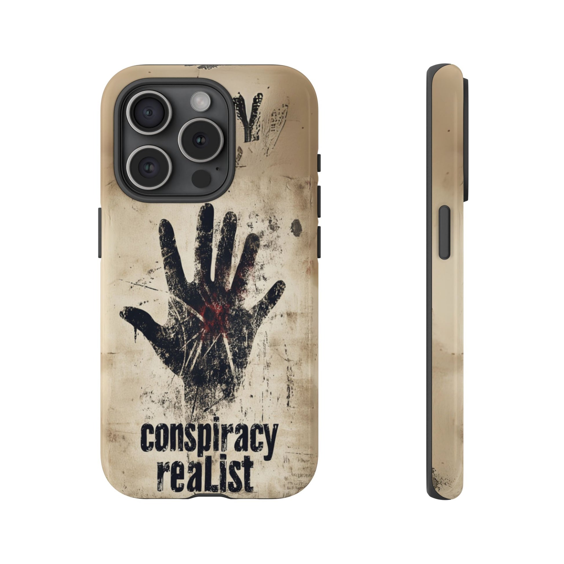 Conspiracy Theories Paranormal Mystery UFO X-Files Inspired Ghostly Hand Conspiracy Realist Cryptid iPhone 13 14 15 16 Pro Max Galaxy Pixel