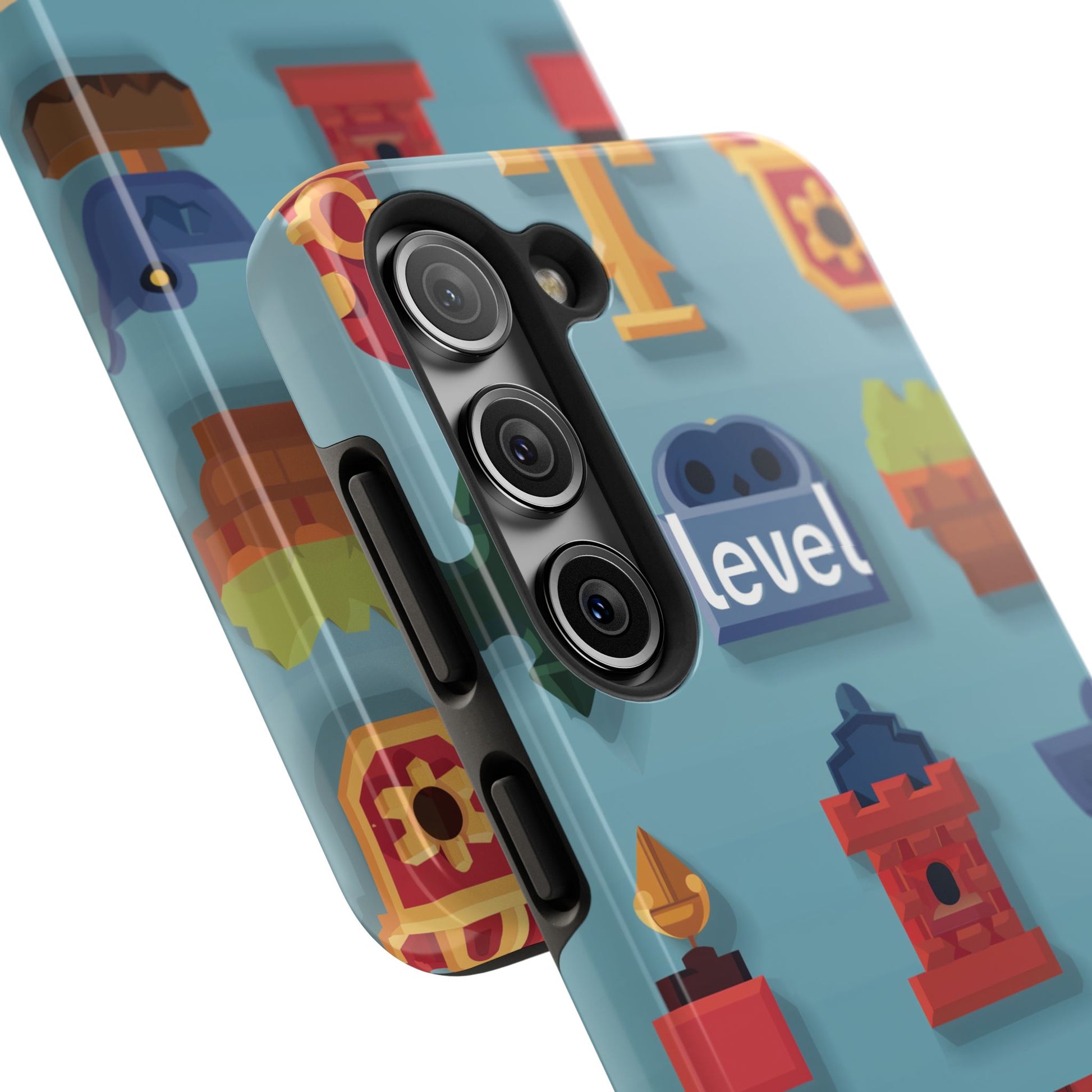 Pixel Art Video Game Level Up Phone Case, Retro Gaming Design, Geeky Gamer Phone Cover, Unique Video Game Art Accessories