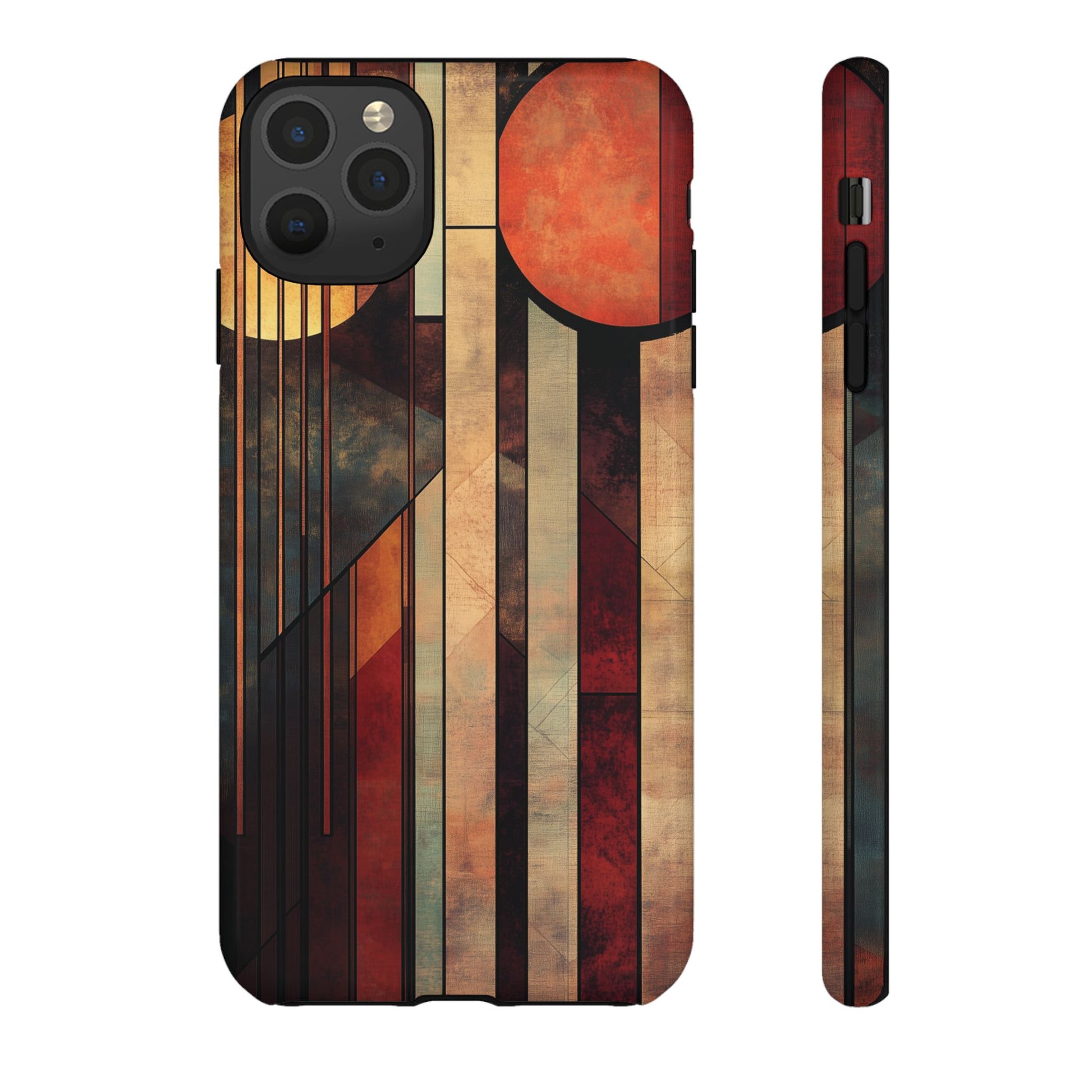 Dark Prairie Frank Lloyd Wright Usonian Phone Case Geometric Stained Glass Art Deco Marble Gold 13 14 15 16 iPhone Pro Max Galaxy Pixel
