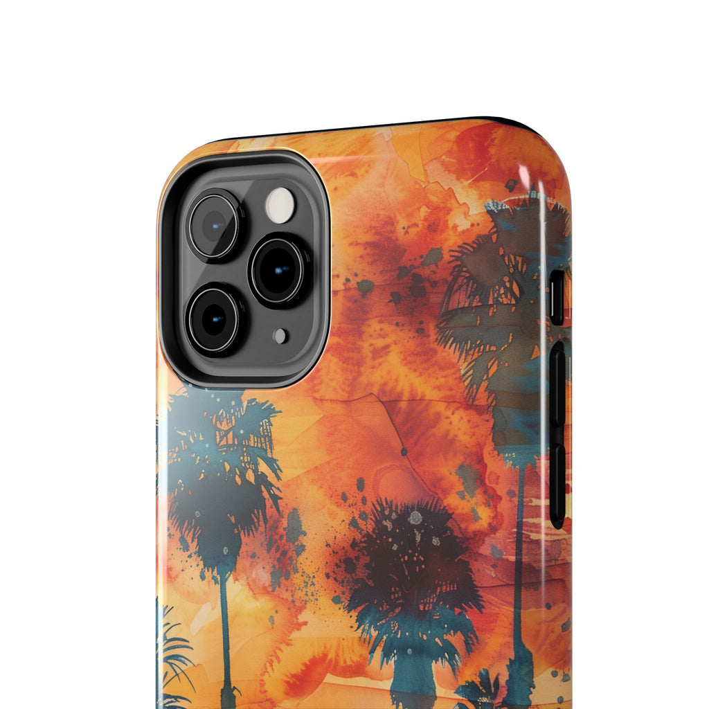 Los Angeles Sunset iPhone Case, Golden Hour Scenic View, Hollywood Hills Sunset Phone Case, Palm Trees Phone Case, iphone 15 pro max case