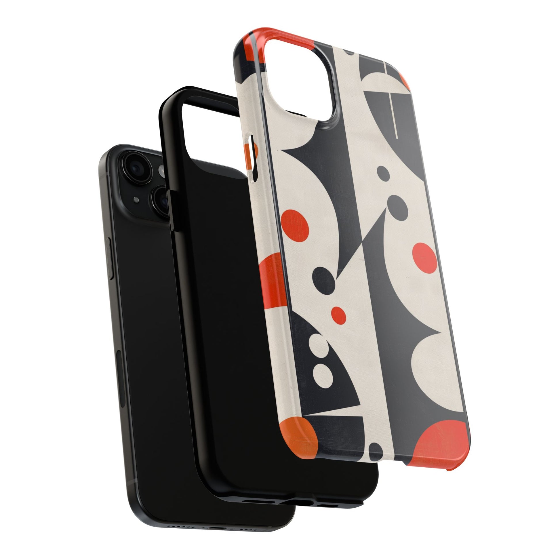 Mid-Century Modern Star Phone Case Mid Mod Atomic Cats Retro Chic Sleek Geometric Apple 12 13 14 15 Pro Max Samsung Galaxy