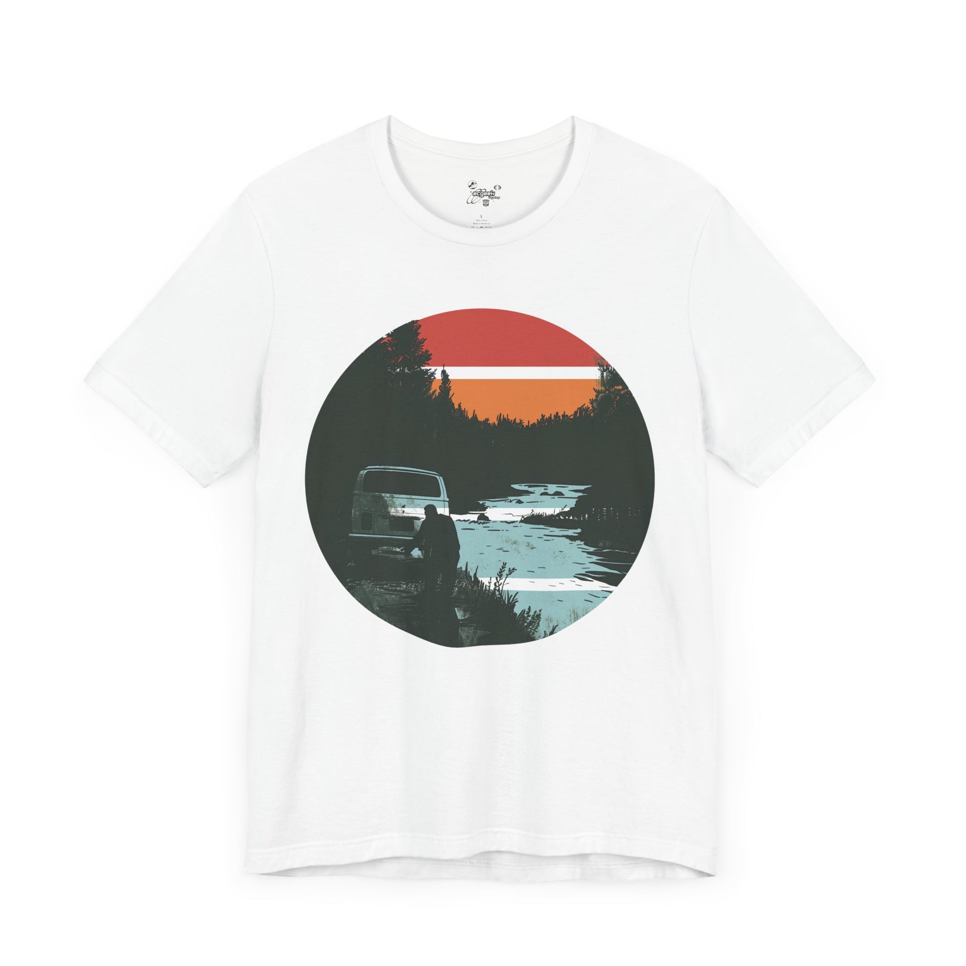 Van Down by the River Tshirt Van Life Camping Shirt Vintage Graphic Tee, Funny Tshirt, SNL Fan Mens Shirt Womens Shirt