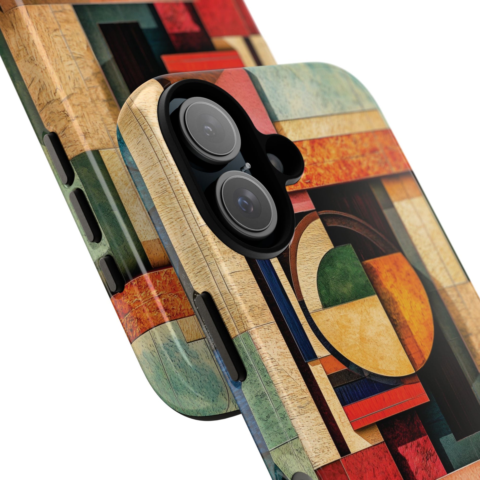Tan Prairie Style Frank Lloyd Wright Usonian Phone Case Geometric Stained Glass Art Deco Marble Gold 13 14 15 16 iPhone Pro Max Galaxy Pixel