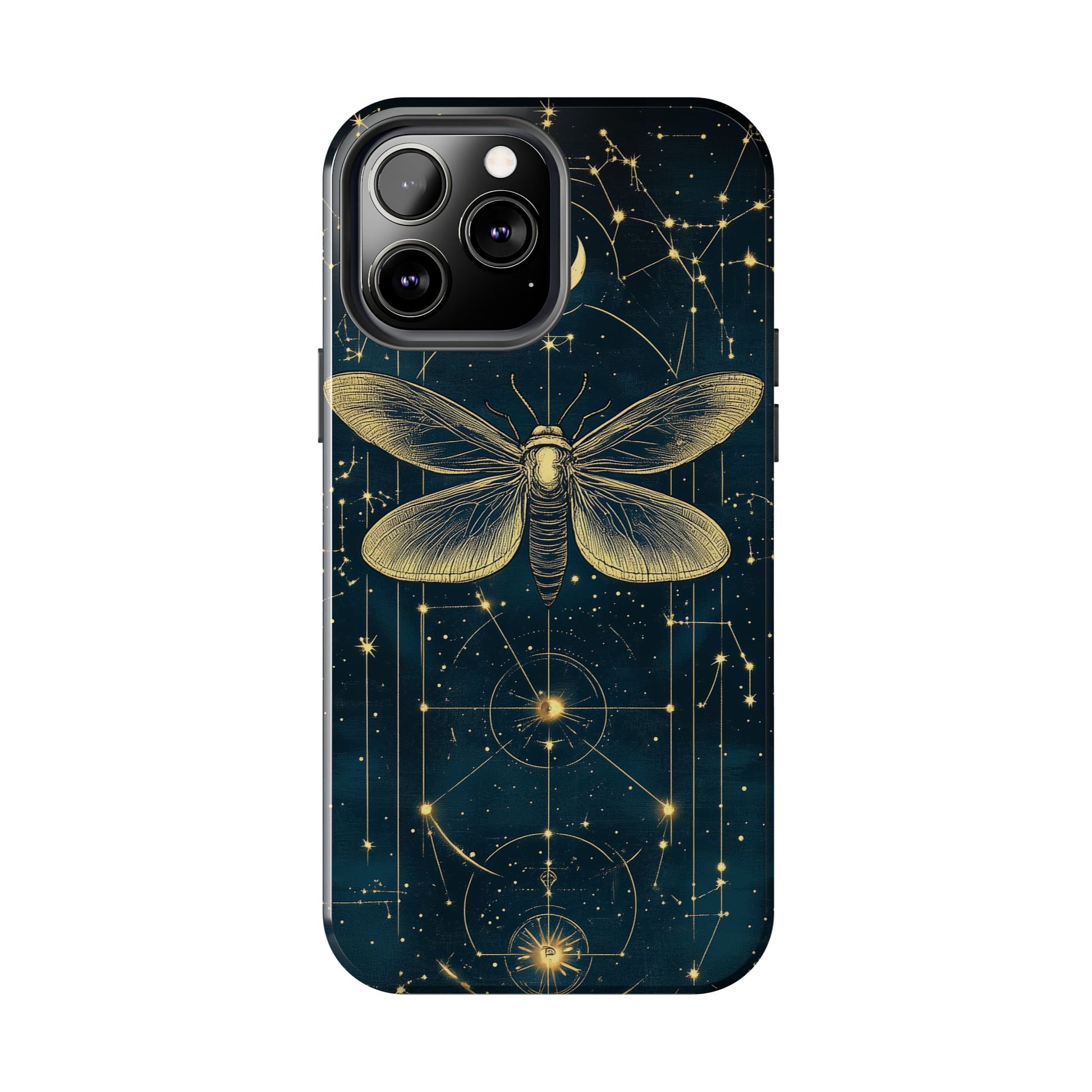 Celestial Dark Academia Phone Case Magical Moth Astrology Witchcraft Esoteric Entomology Nature Art Phone 13 14 15 Pro Max Samsung