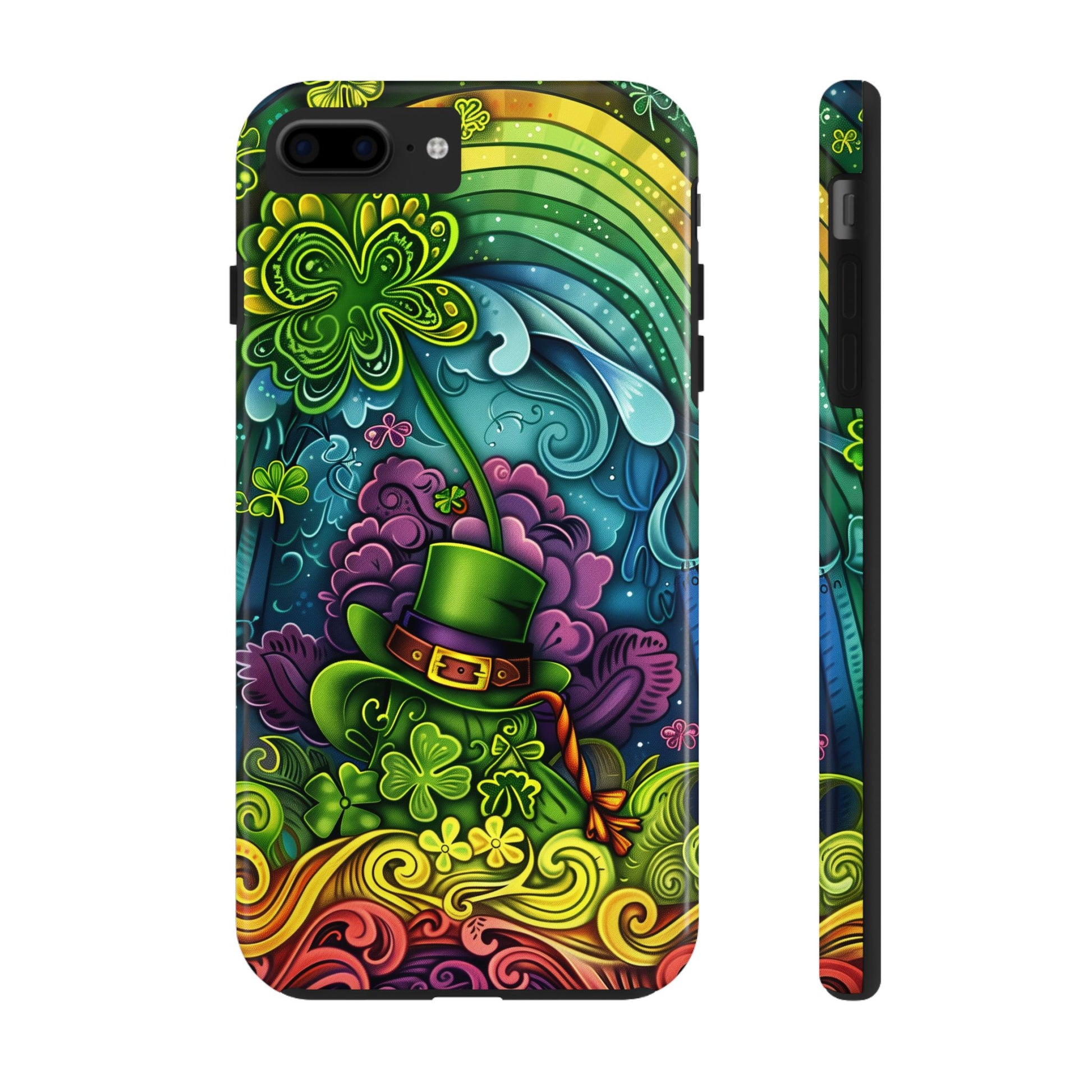 St. Patrick's Day Lucky Phone Case, Green Shamrock Protective Cover, Durable Irish Luck Phone Accessory, Holiday Gift Idea