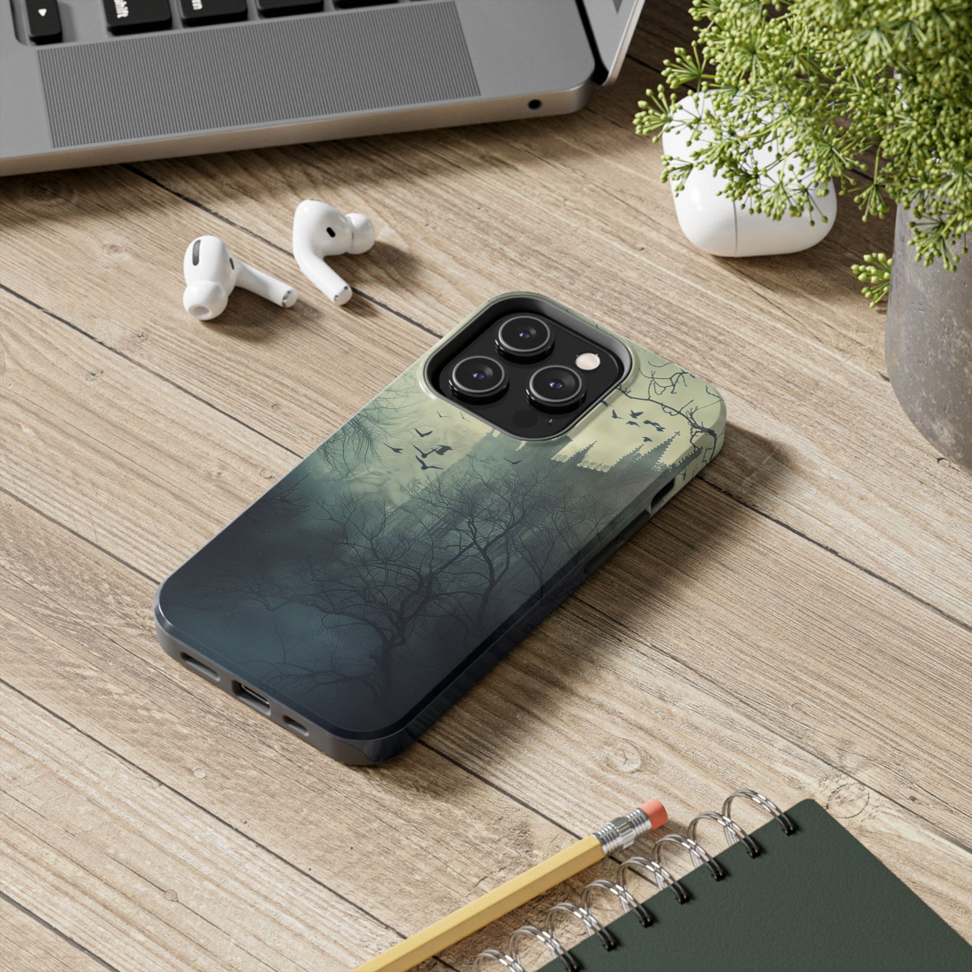 Gothic Architecture Phone Case, Dark Academia Phone Case, Moon and Tarot Case, Halloween Spooky Season, Dark Academia iPhone 15 Pro Max