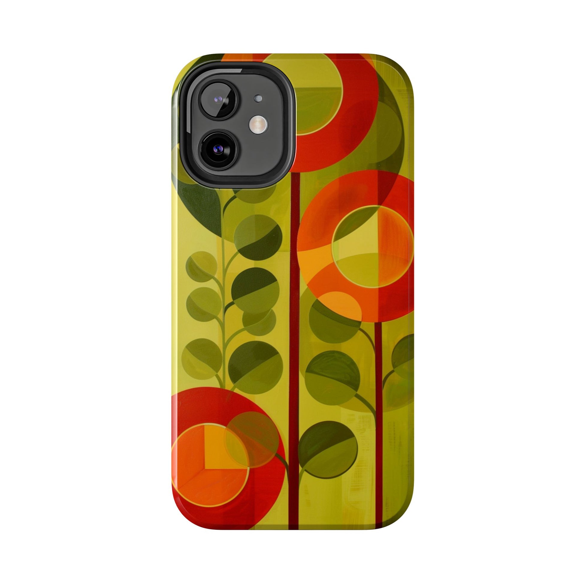 Atomic Flower Phone Case, Mid-Mod Phone Case, Artwork iPhone Case, Unique Floral Pattern Phone Case, Art Deco, Minimalist, Tough Iphone Case