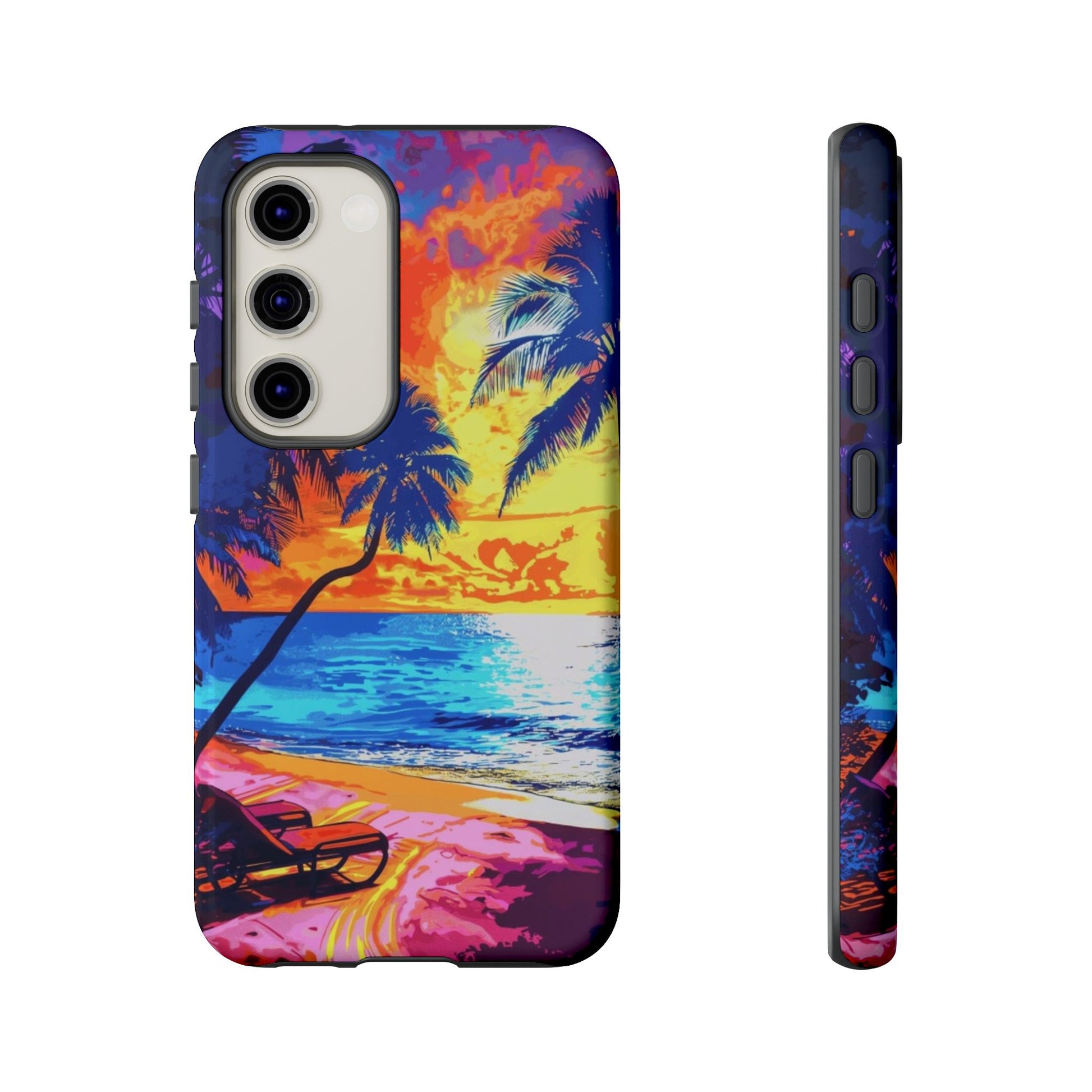 Sunset Bliss: Lisa Frank Style Android Phone Case