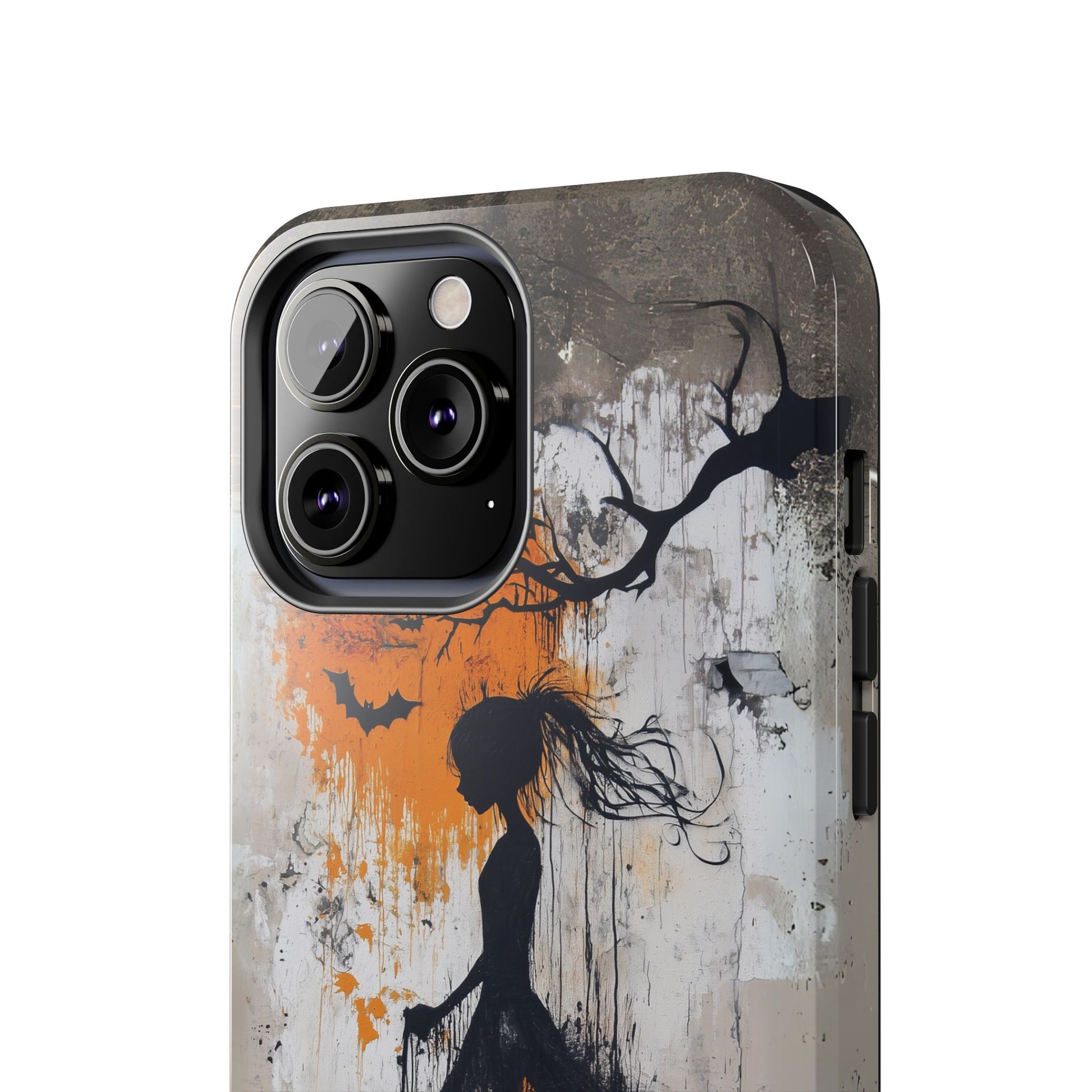 Halloween Gothic Dark Academia Street Art Fall Autumn Girl Urban Graffiti Phone Case Street iPhone 15 Pro Max Samsung Galaxy