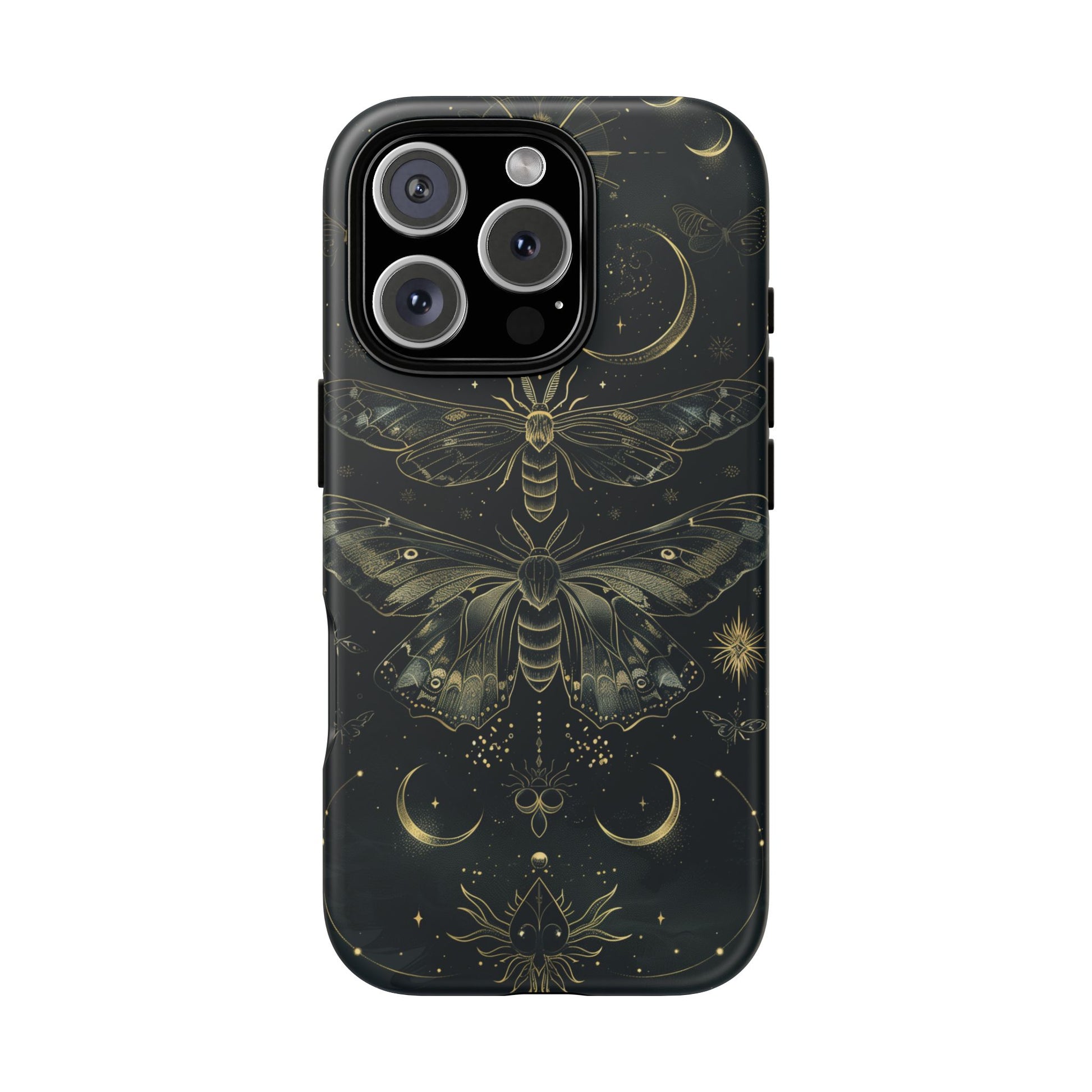 Celestial Dark Academia Phone Case Magical Moth Vintage Witchcraft Cover Esoteric Nature Art iPhone 13 14 15 16 Pro Max Samsung Pixel 8