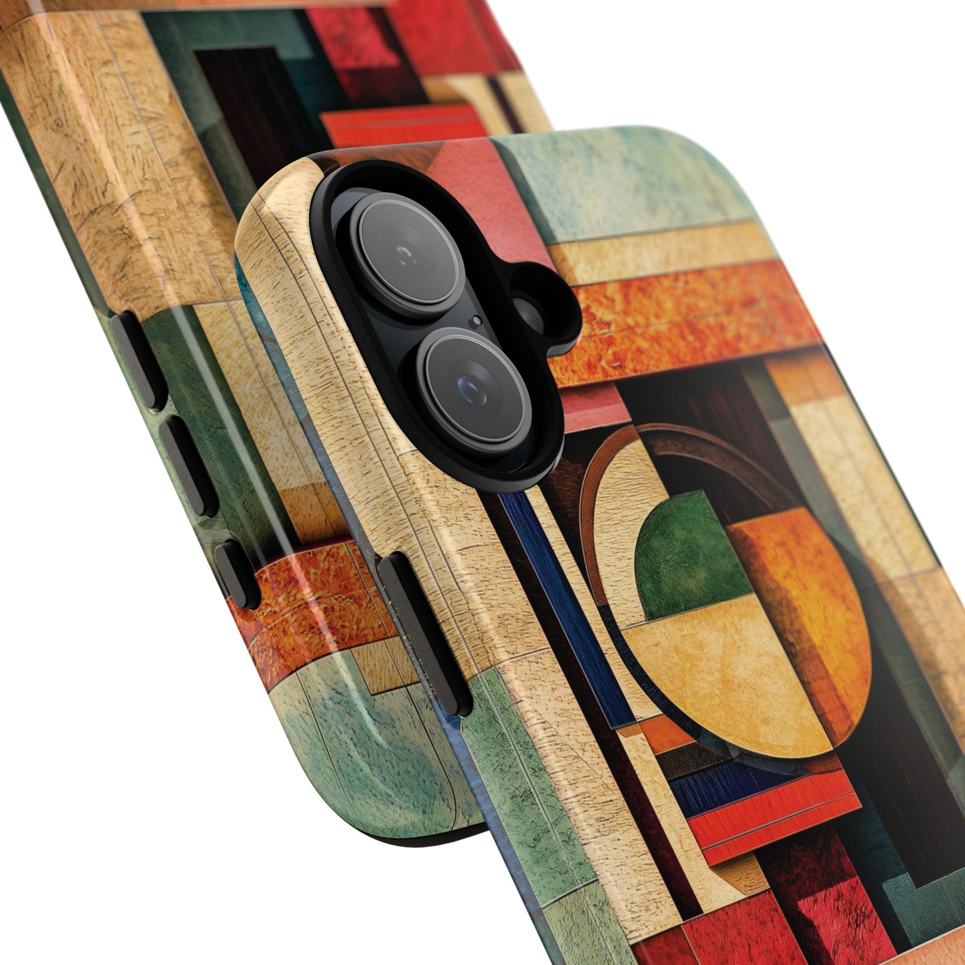 Tan Prairie Style Frank Lloyd Wright Usonian Phone Case Geometric Stained Glass Art Deco Marble Gold 13 14 15 16 iPhone Pro Max Galaxy Pixel