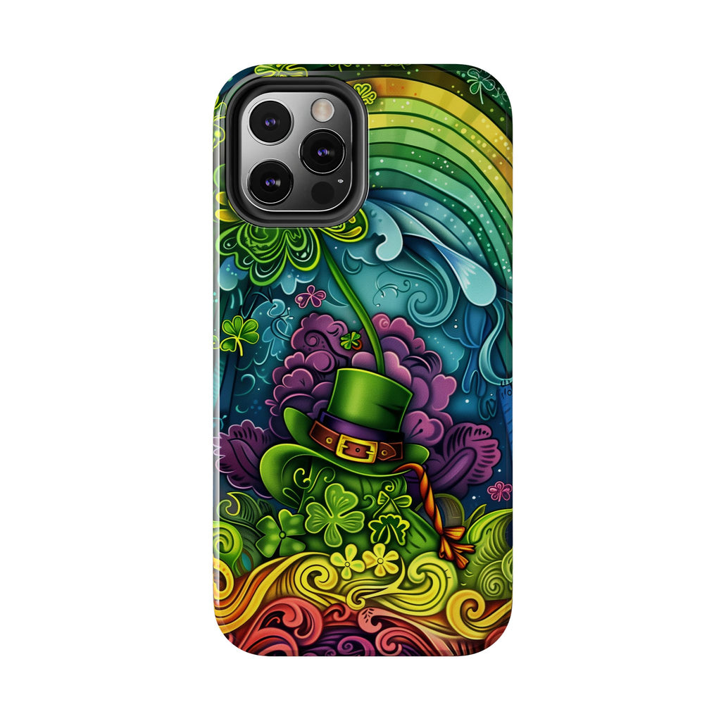St. Patrick's Day Lucky Phone Case, Green Shamrock Protective Cover, Durable Irish Luck Phone Accessory, Holiday Gift Idea