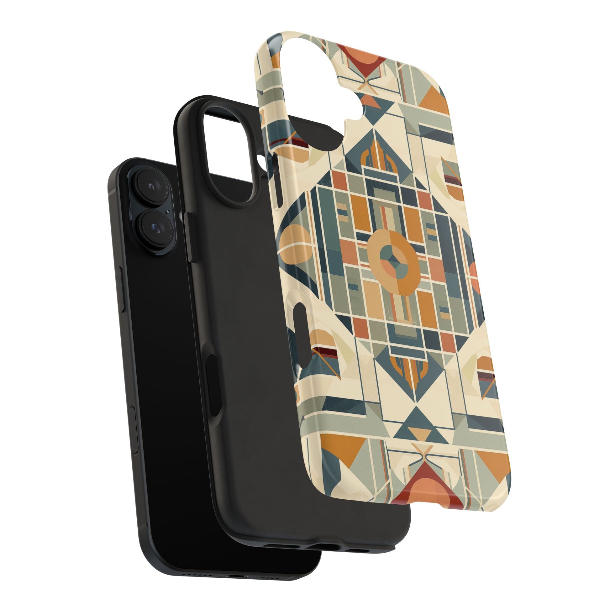 Diamond Frank Lloyd Wright Inspired Phone Case - Geometric Elegance for iPhone Models