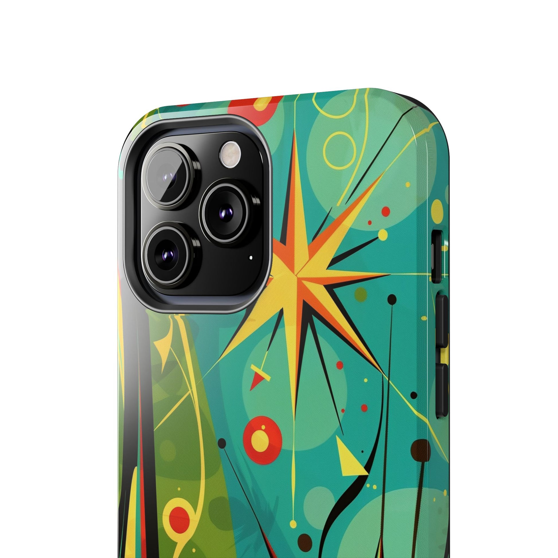 Mid Century Modern Star Design Phone Case, Earth Tone Colors, Retro Style Smartphone Cover, Vintage Phone Case, iPhone 14 Case, Apple iPhone