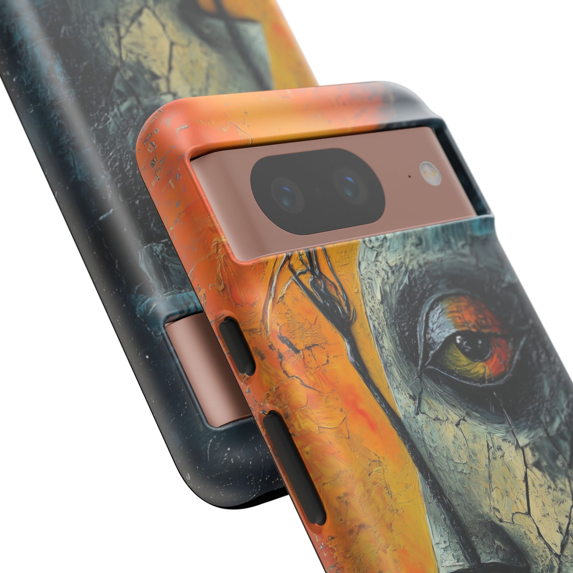 Surrealist Art Phone Case Salvador Dali Style Face Tough Case Unique Artistic 3D Textured Look Surrealism Gift Art iPhone 13 14 15 16