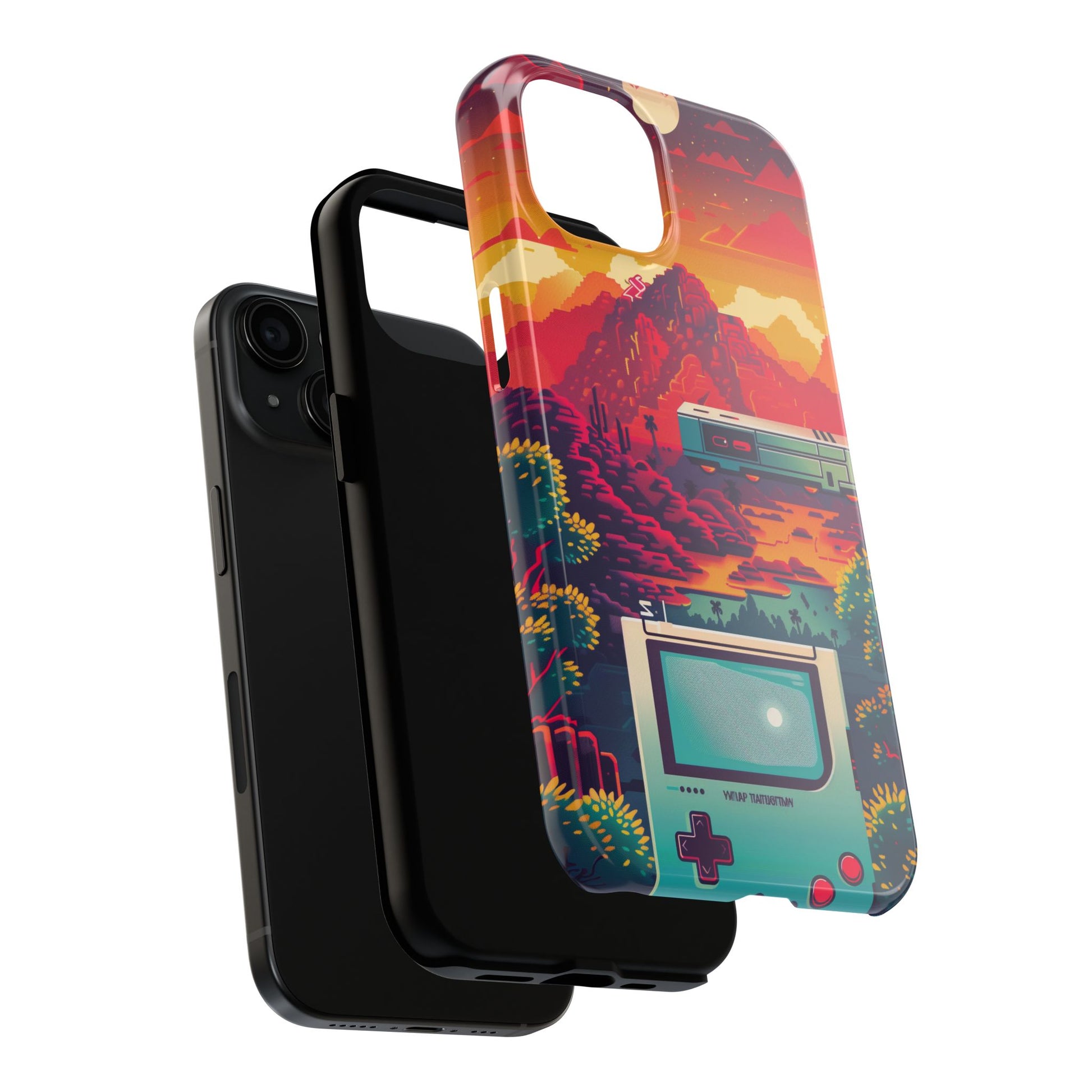 Durable iPhone Case with Alternative Universe Game Console Design - Protective Phone Cover - Fun and Sturdy Gaming Accessory - Gamer Gift