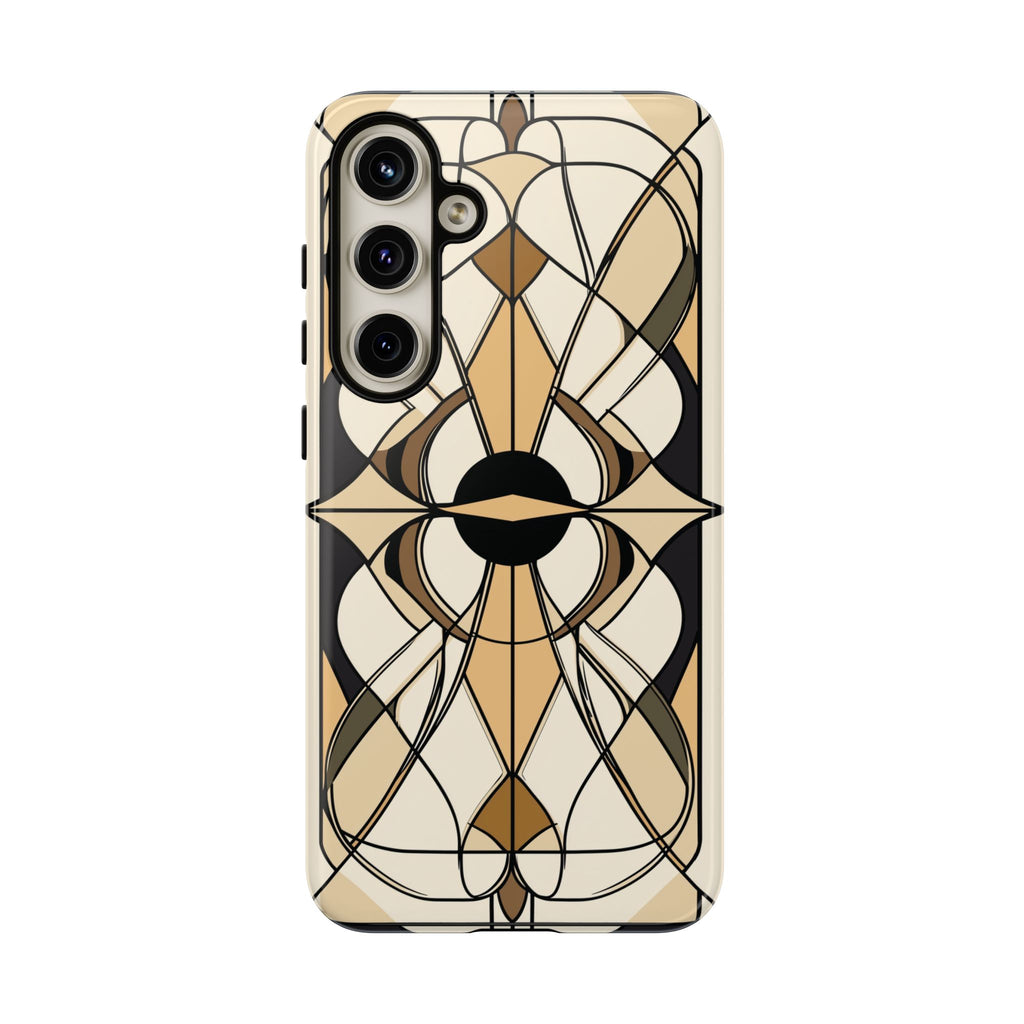 Geometric Phone Case Art Deco Design Frank Lloyd Wright Stained Glass Prairie Style Stylish iphone 13 14 15 16 Pro Max Plus Galaxy