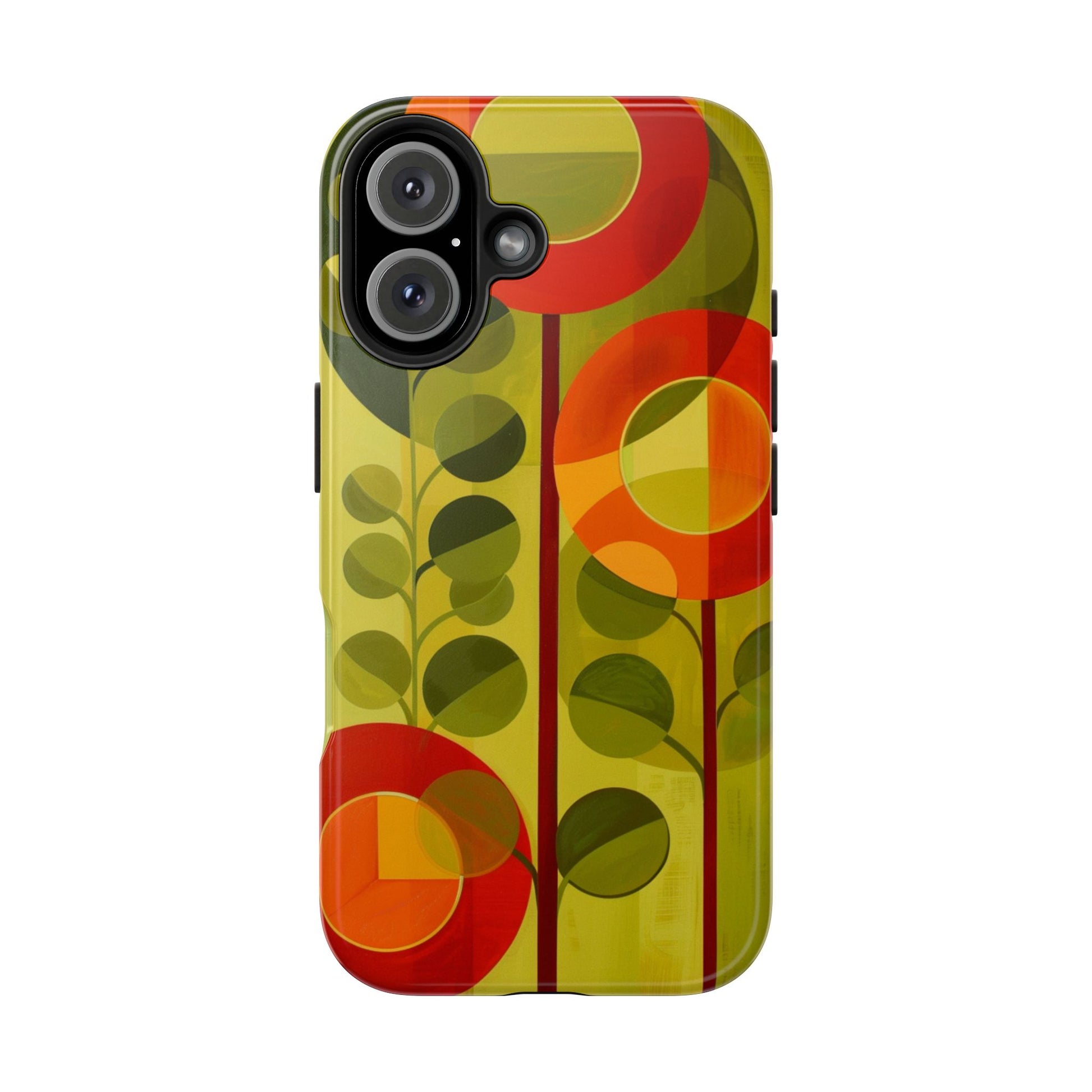 Atomic Flower Phone Case, Mid-Mod Phone Case, Artwork iPhone Case, Unique Floral Pattern Phone Case, Art Deco, Minimalist, Tough Iphone Case