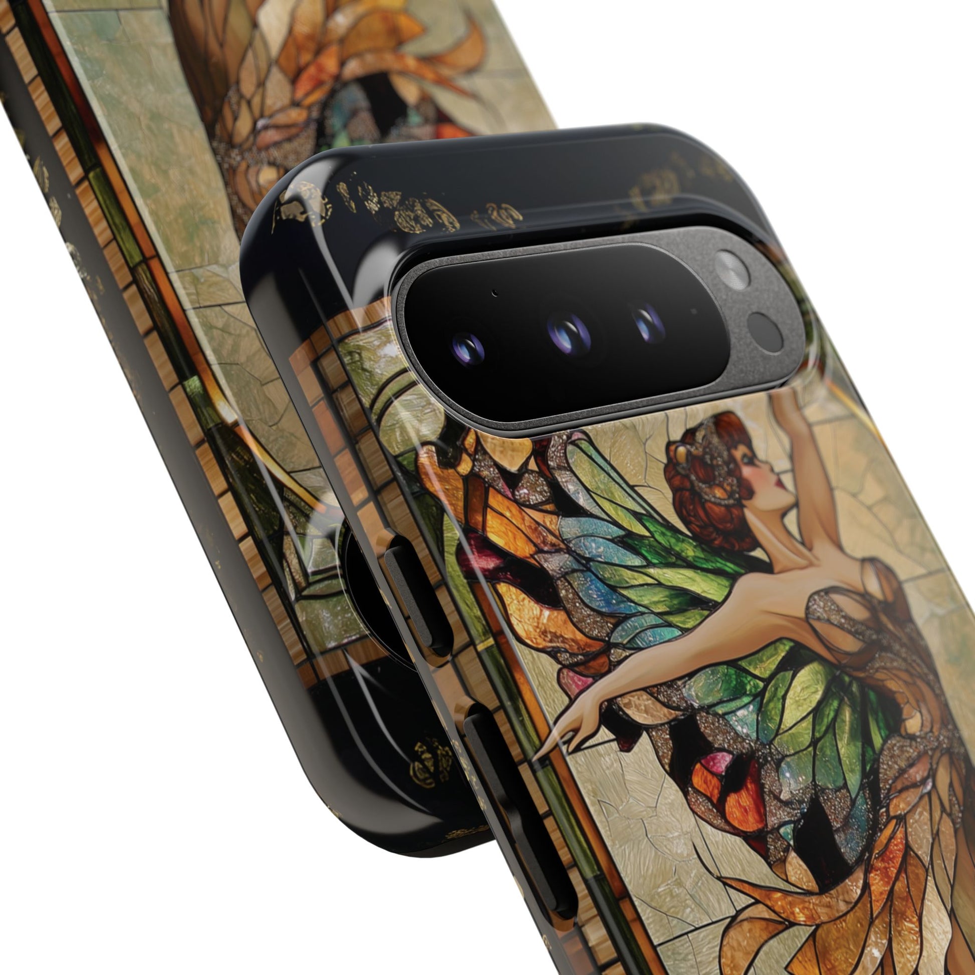 Fairy Phone Case Art Deco Woman Phone Case 1920s Art Nouveau Design in Stained Glass Alphonse Mucha Style Gatsby Style Poster