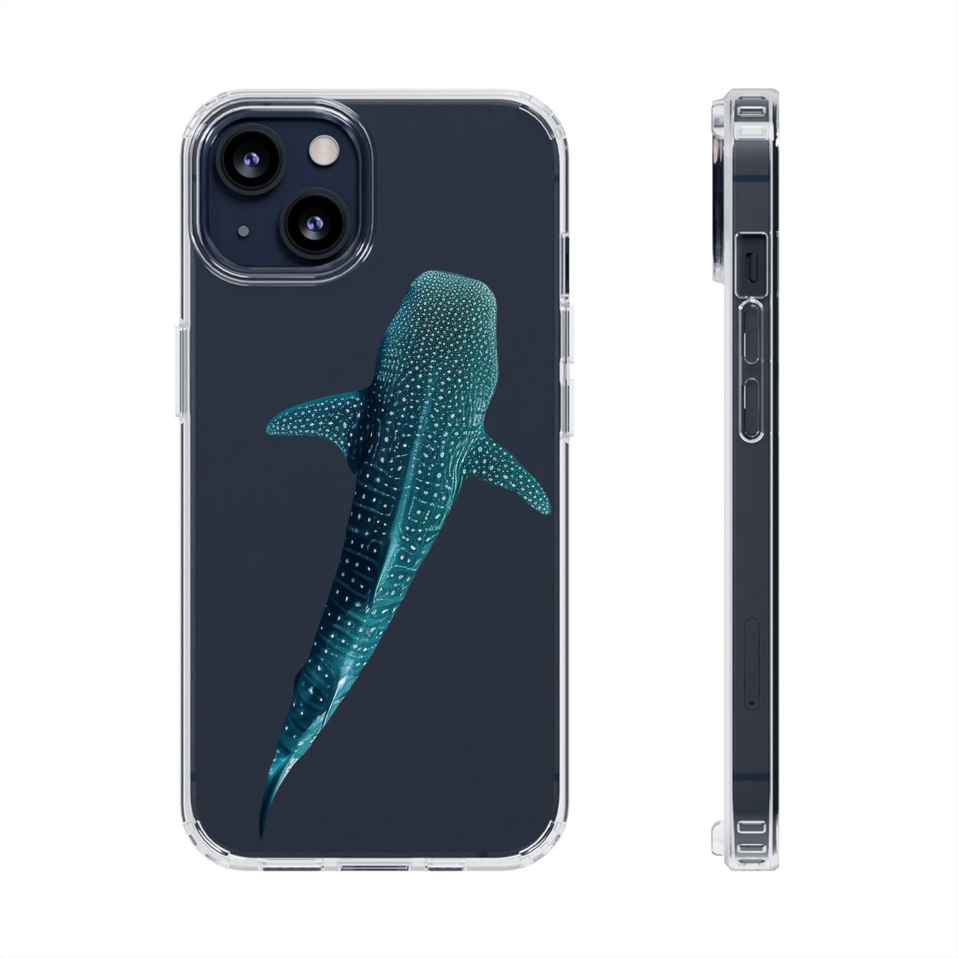 Ocean Whale Shark Clear Phone Case Transparent Protective Cover, Marine Animal Sea Life Gift, Aquarium Lover Accessories, Underwater