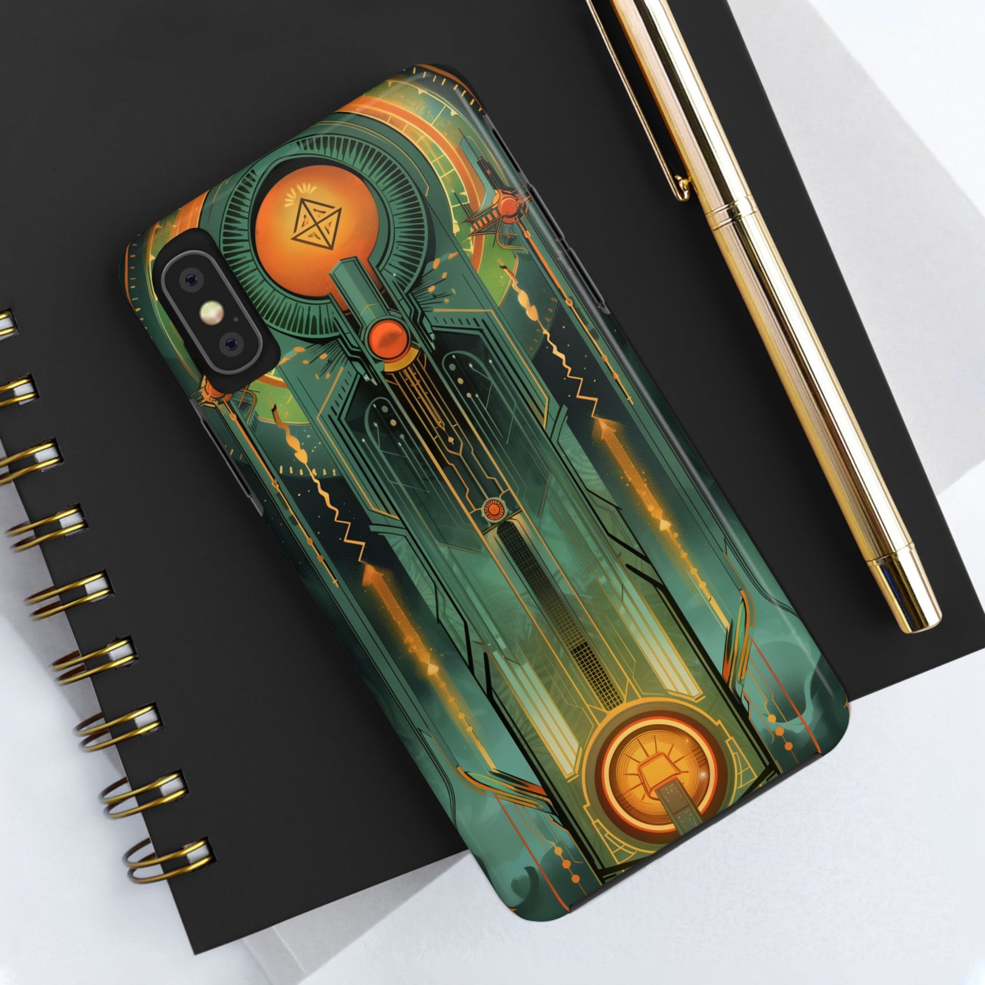 Art Deco Phone Case, Architecture Phone Case, Durable iPhone Case, Gift for Architect, iPhone 14 Case, Art Deco Building Phone Case