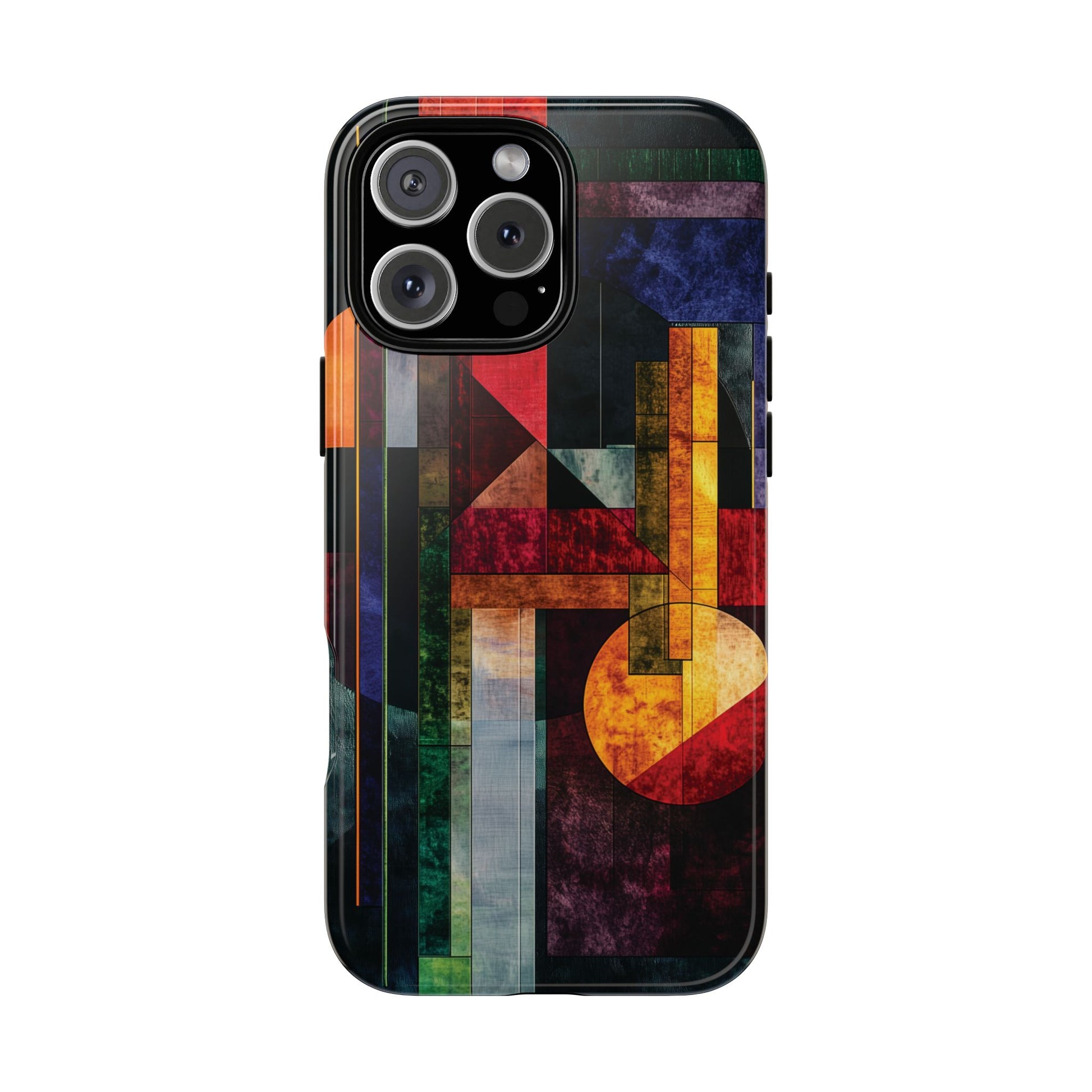 Darker Style Frank Lloyd Wright Usonian Phone Case Geometric Stained Glass Art Deco Marble Gold 13 14 15 16 iPhone Pro Max Galaxy Pixel