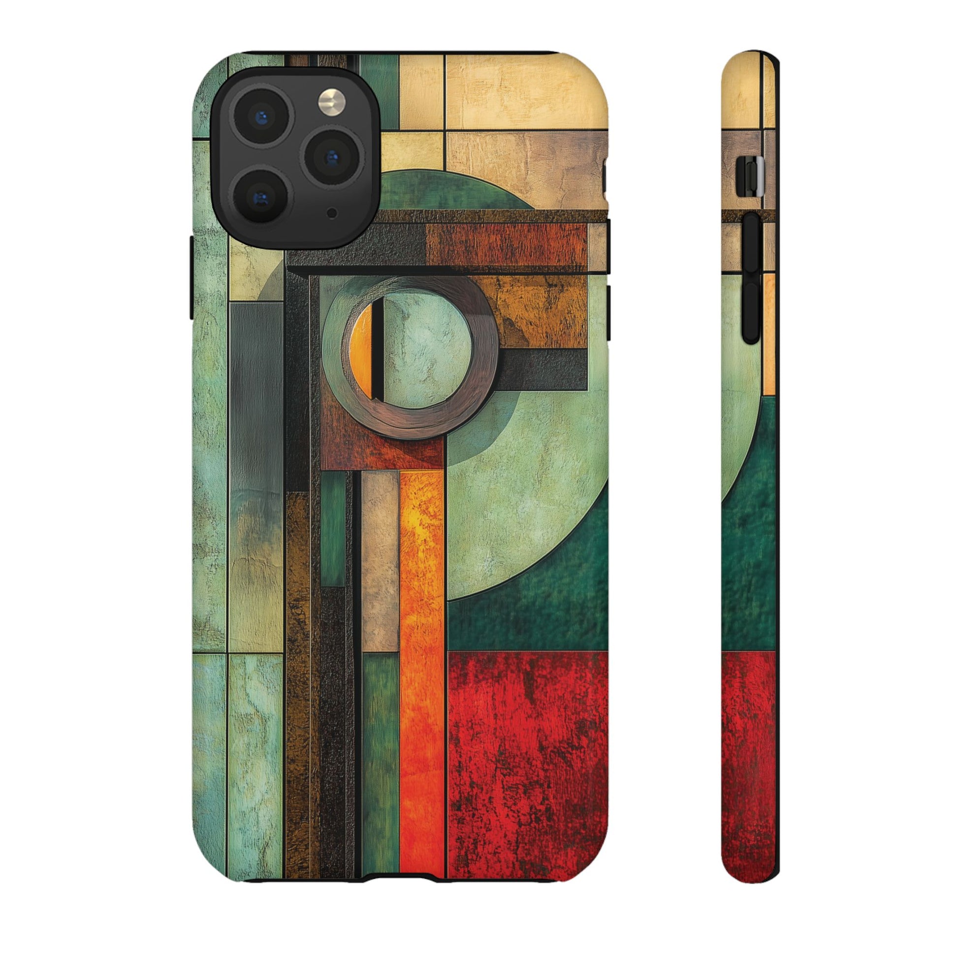 Natural Prairie Style Frank Lloyd Wright Usonian Phone Case Geometric  Art Deco Marble Gold 13 14 15 16 iPhone Pro Max Galaxy Pixel
