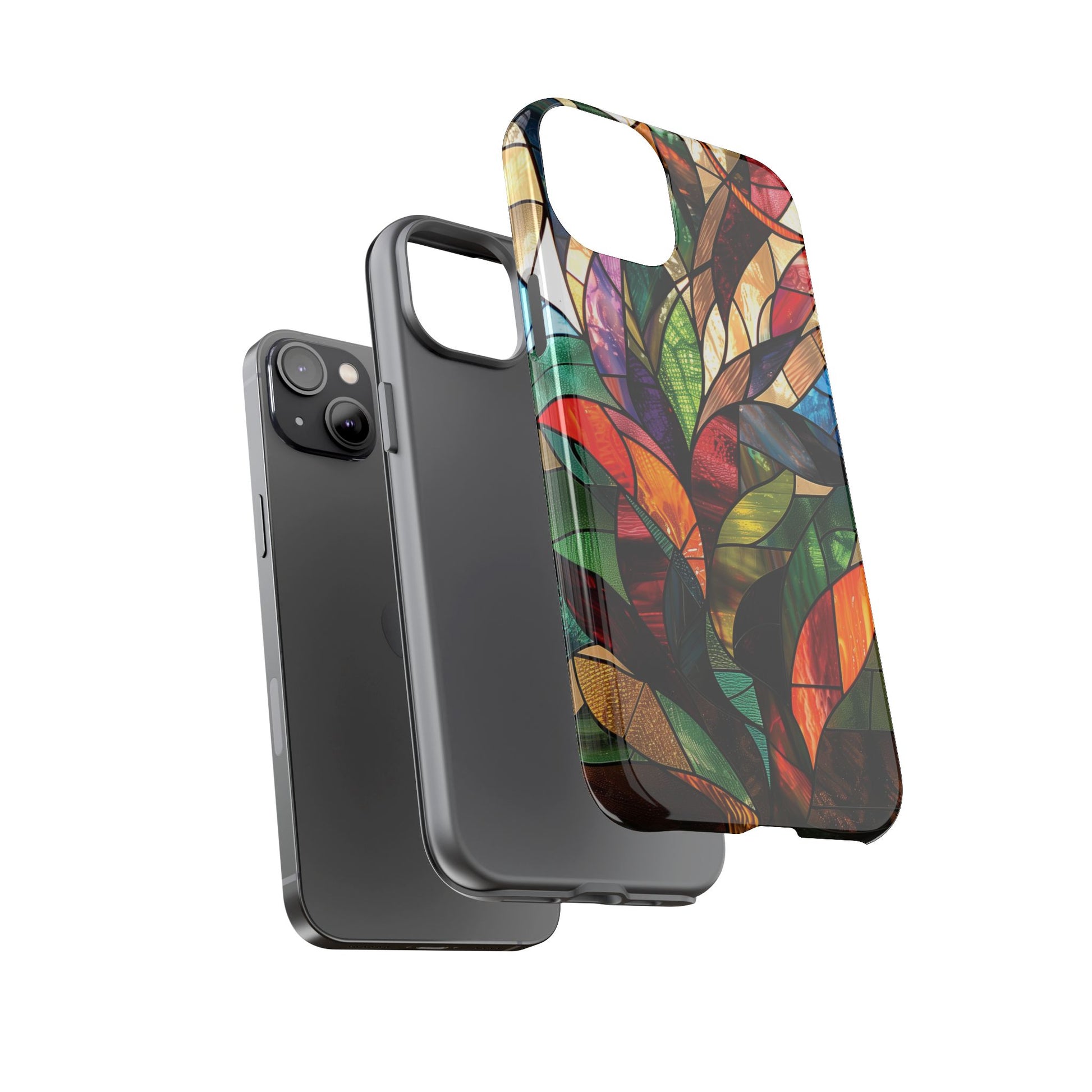 Frank Lloyd Wright Inspired Stained Glass Phone Case Mid Mod Geometric Artistic Architectural Design Art Deco iphone 13 14 15 16 Pro Max